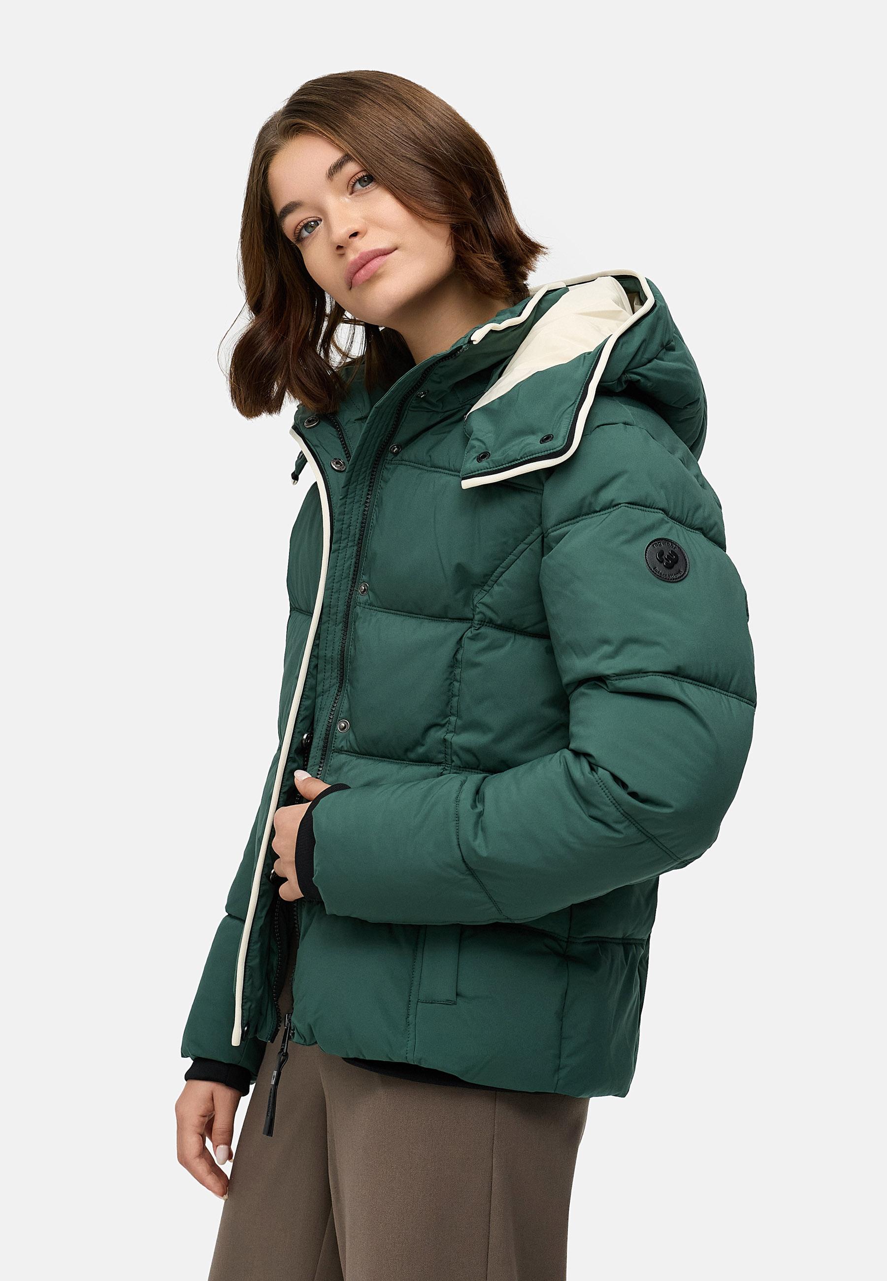 Wasserdichte Winterjacke mit (abnehmbarer) Kapuze "Gleama YOUMODO" Pine Green