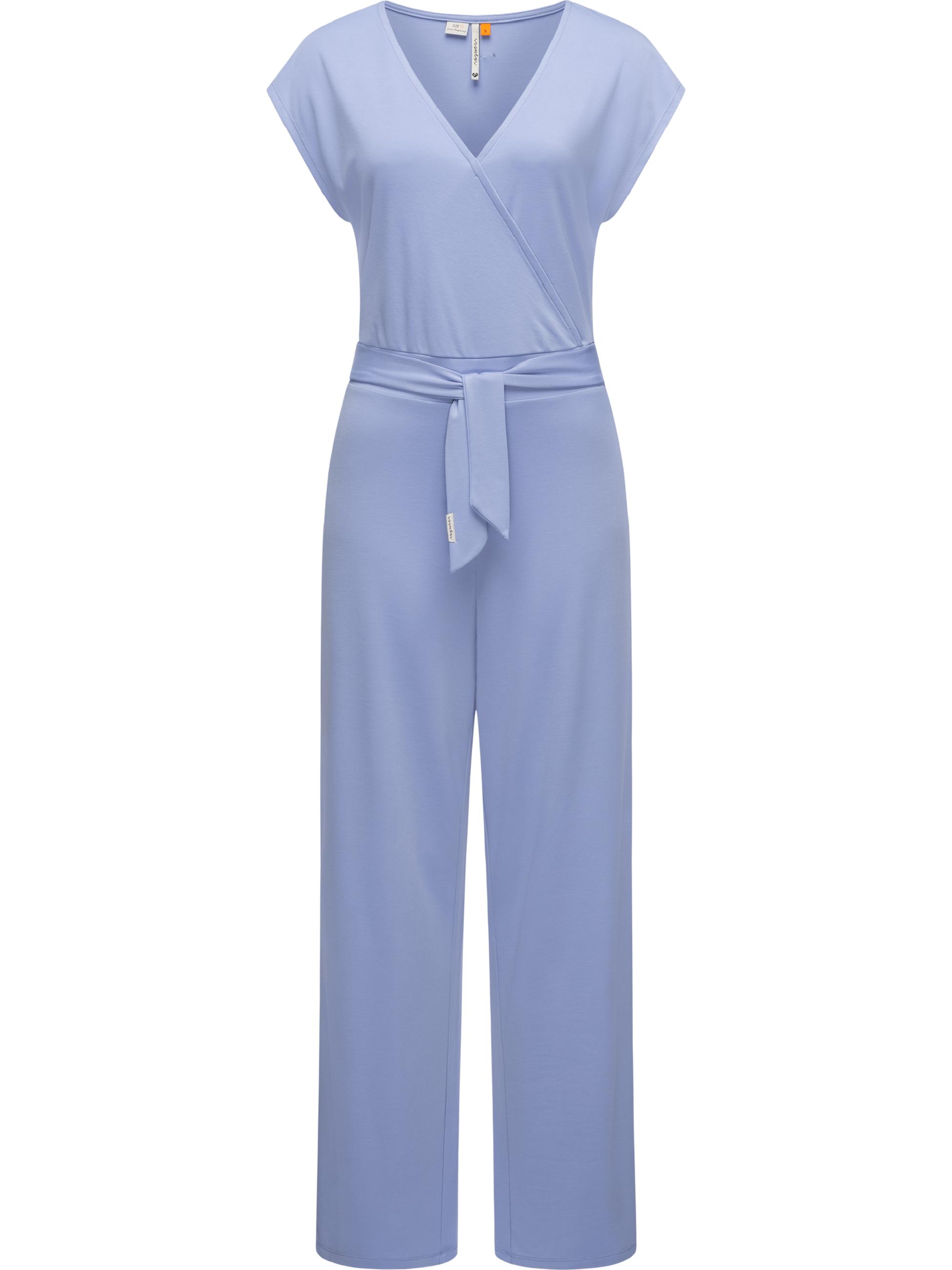 Langer Jumpsuit in Wickeloptik "Goldea" Blue