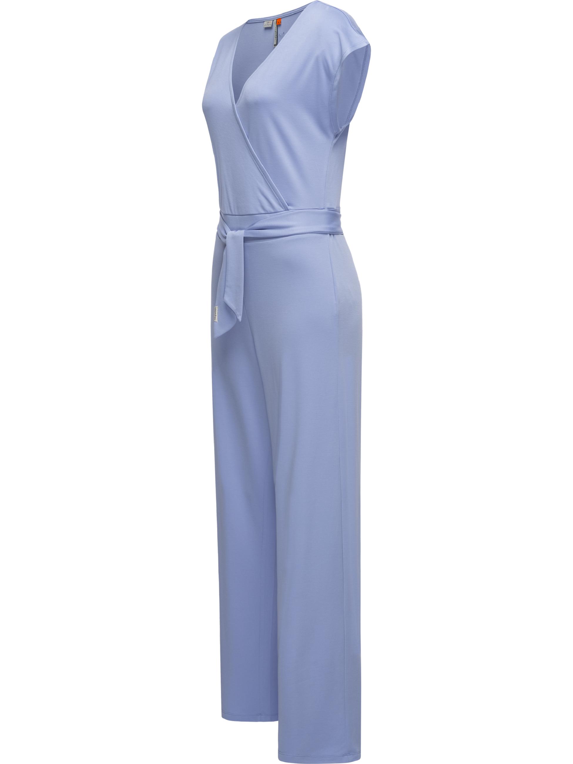 Langer Jumpsuit in Wickeloptik "Goldea" Blue