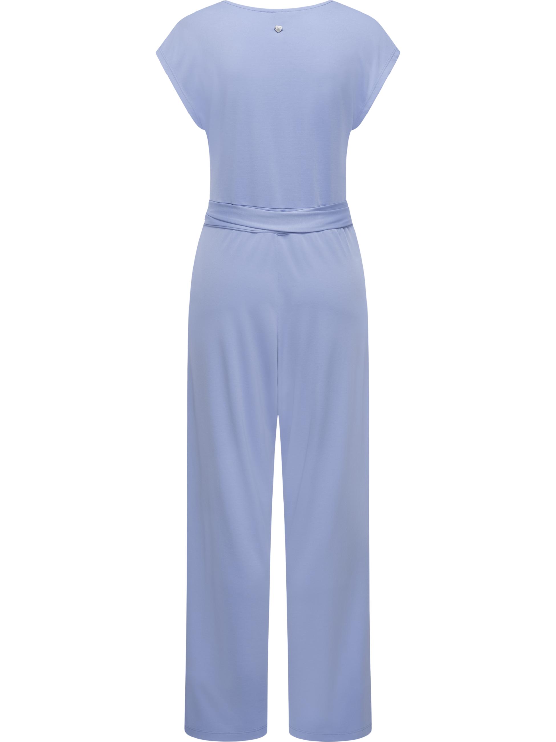 Langer Jumpsuit in Wickeloptik "Goldea" Blue