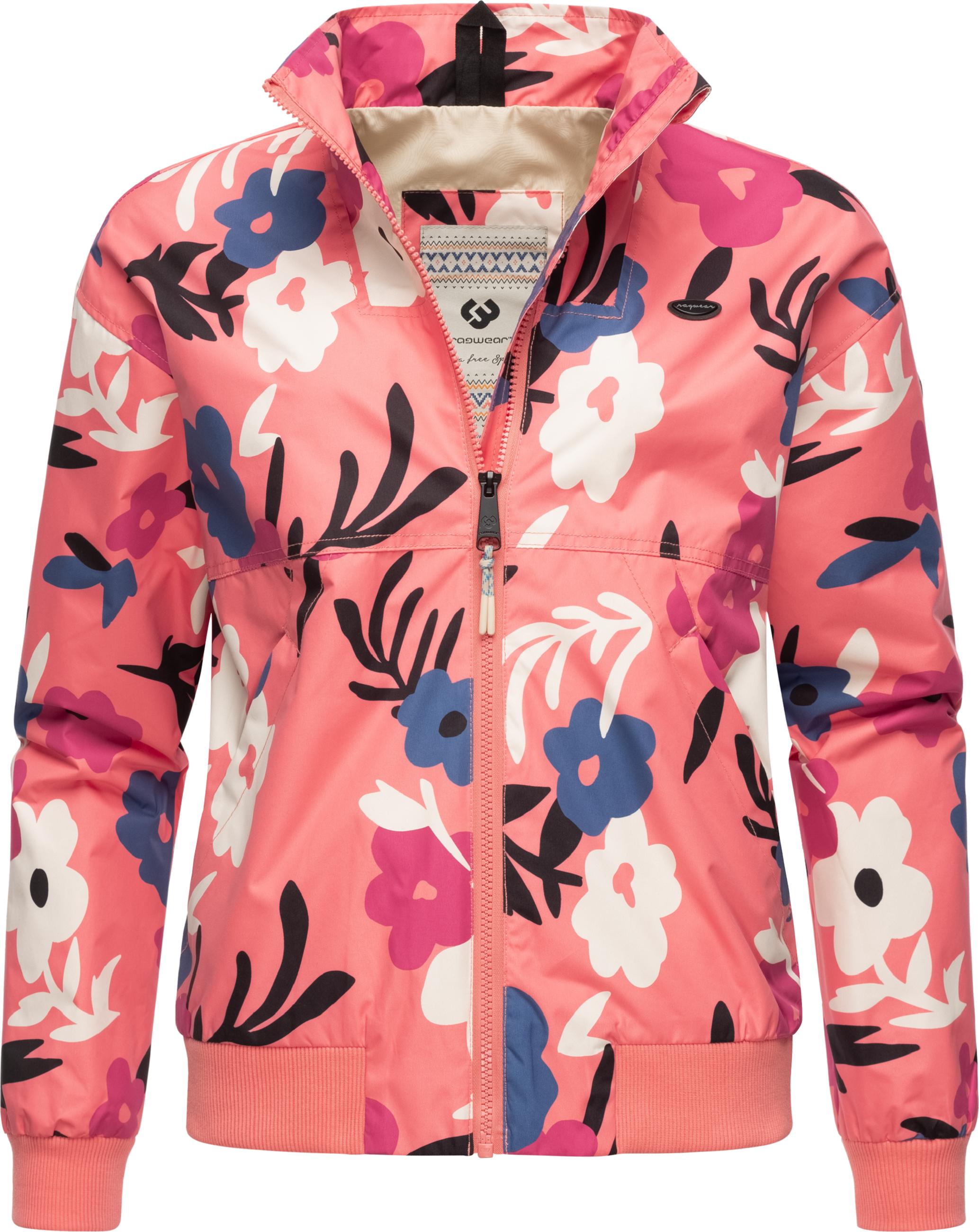 Übergangsjacke im Oversize-Look "Goona Print" Coral