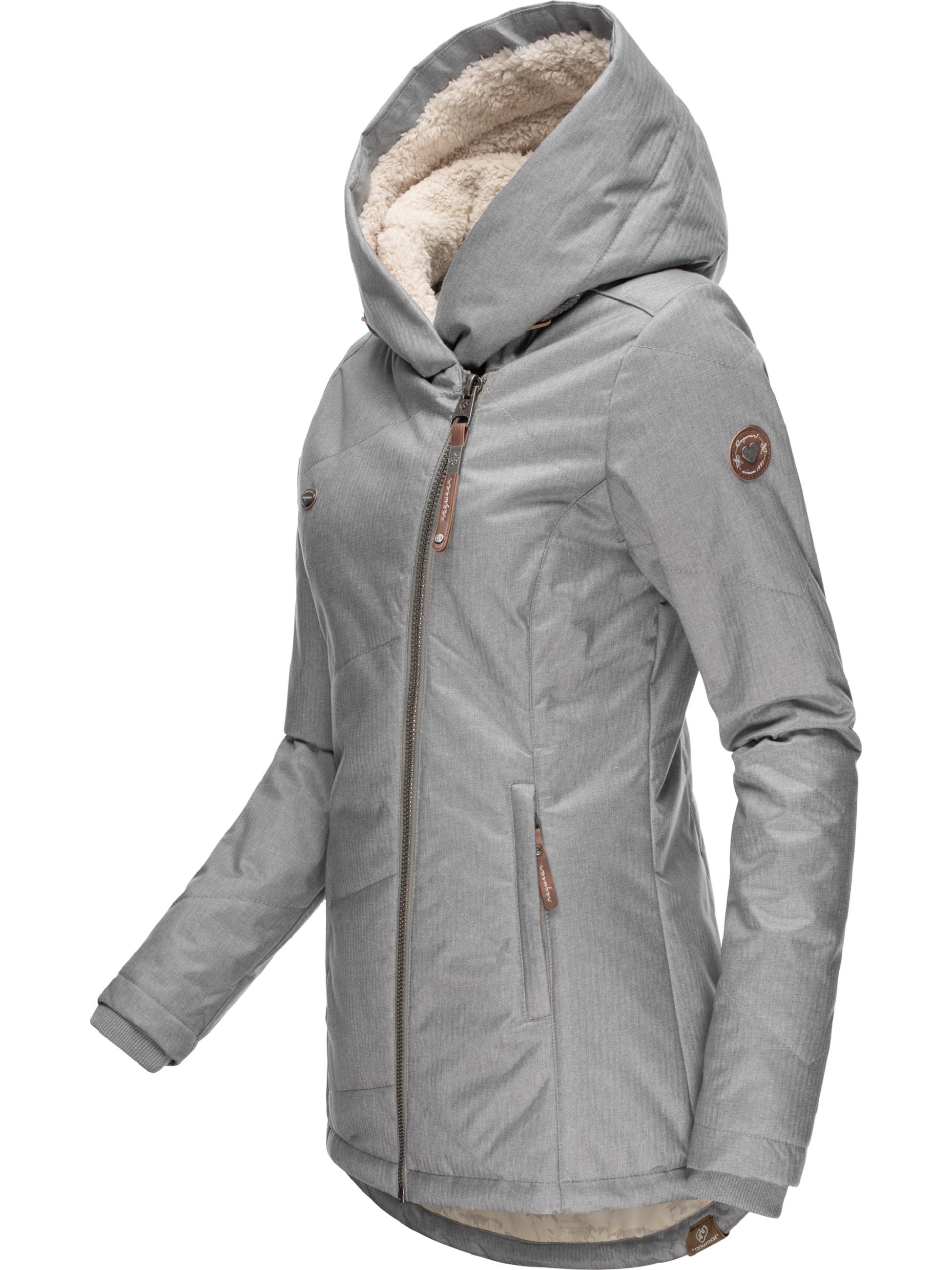 Kurzer Wintermantel mit Kapuze "Gordon II Intl." Grau