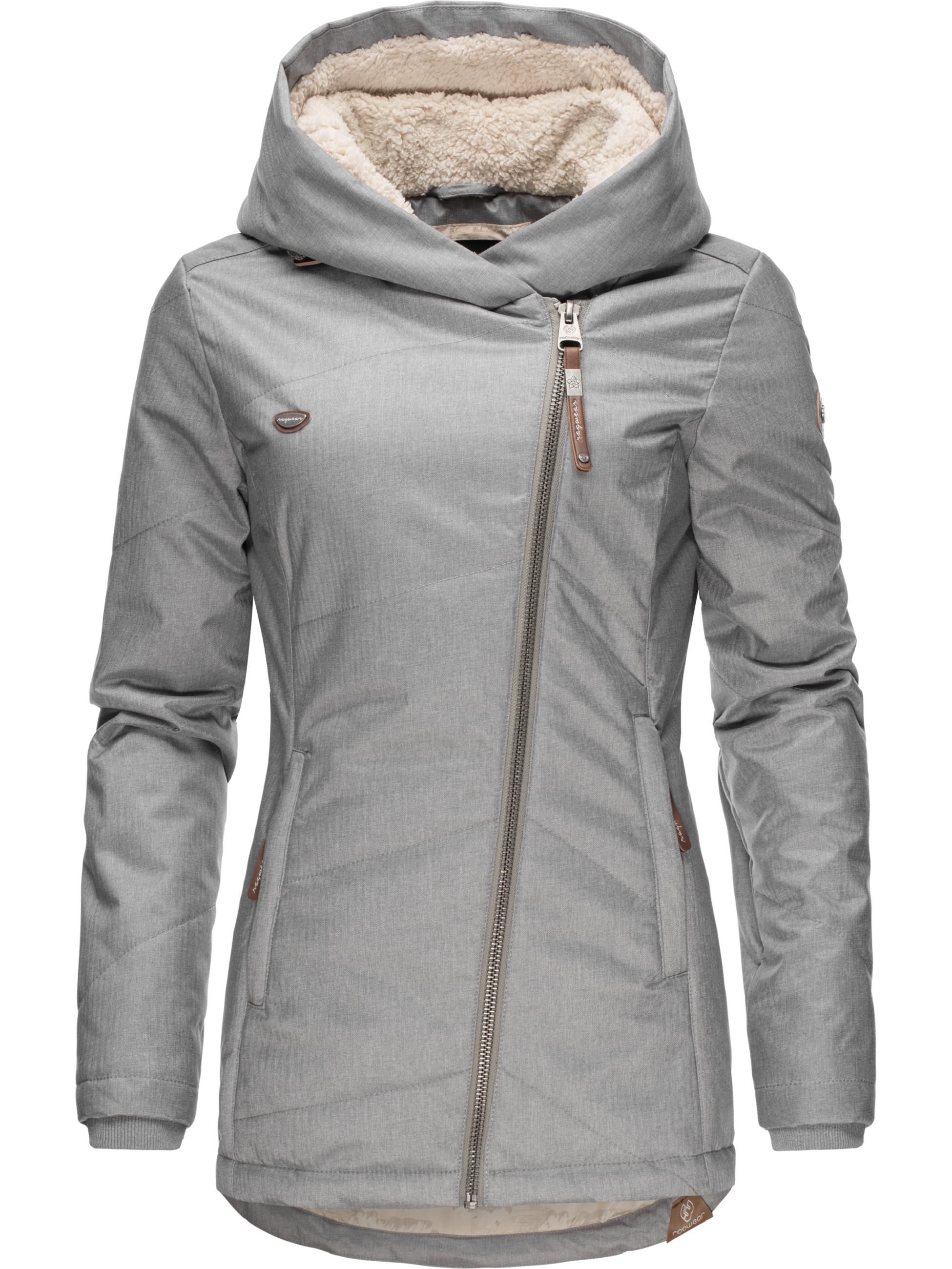 Kurzer Wintermantel mit Kapuze "Gordon II Intl." Grau