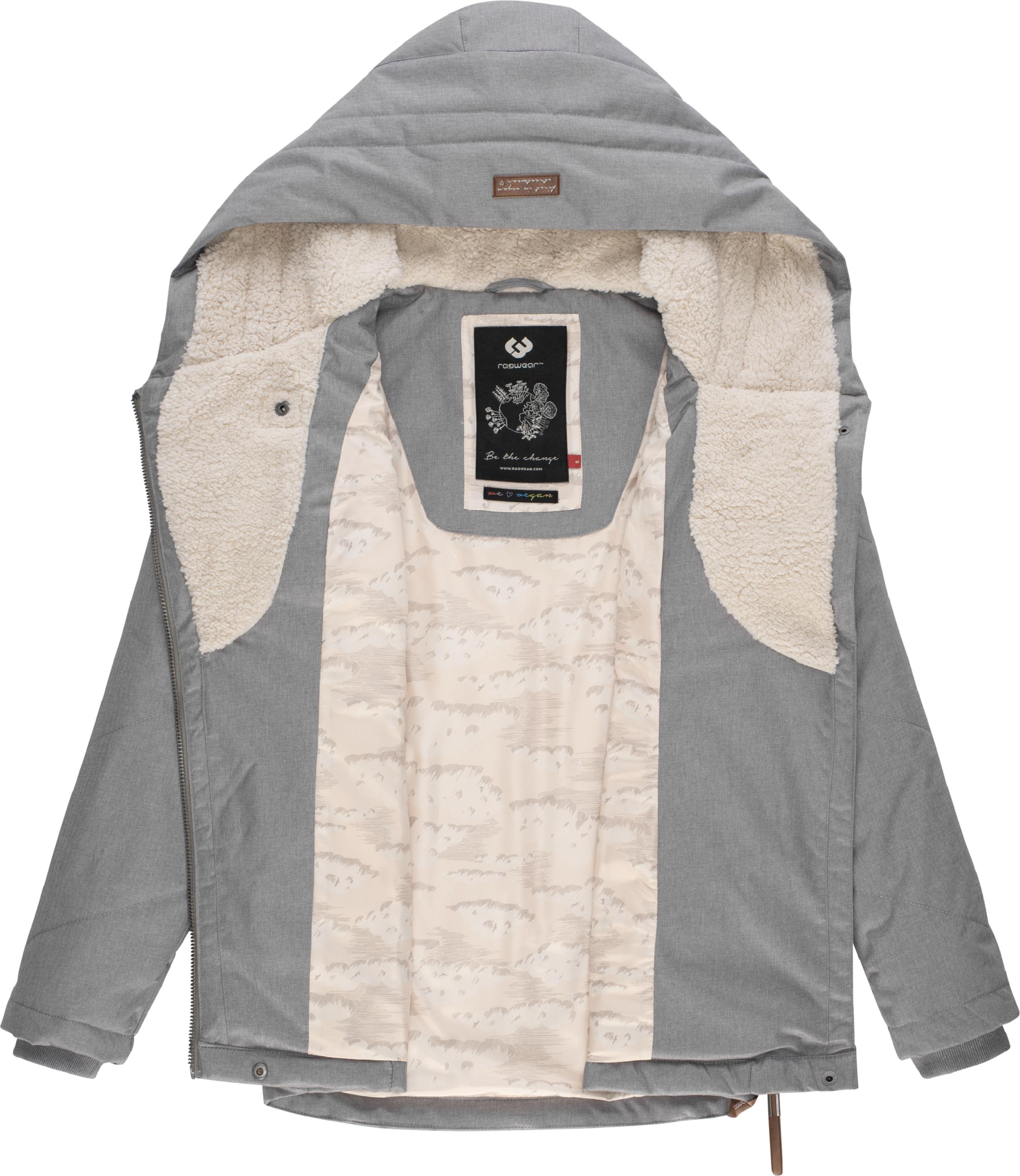 Kurzer Wintermantel mit Kapuze "Gordon II Intl." Grau