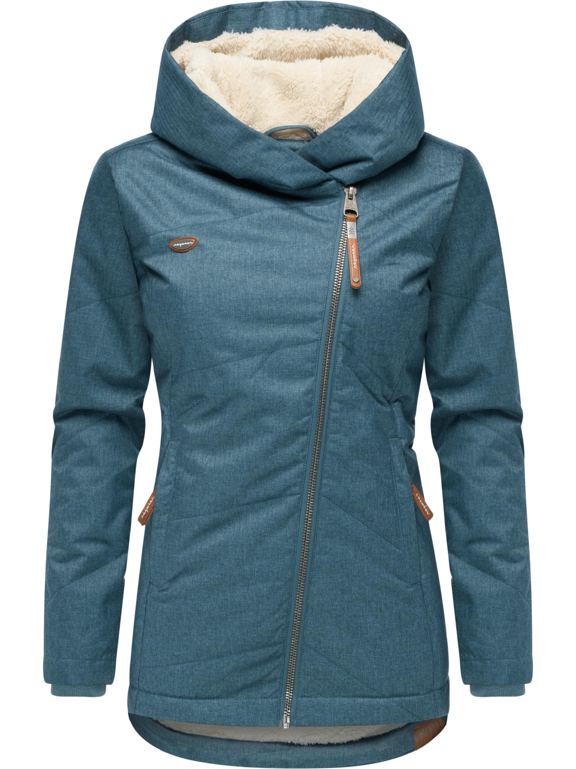 Wasserdichte Winterjacke mit Kapuze "Gordon" Stone Blue25
