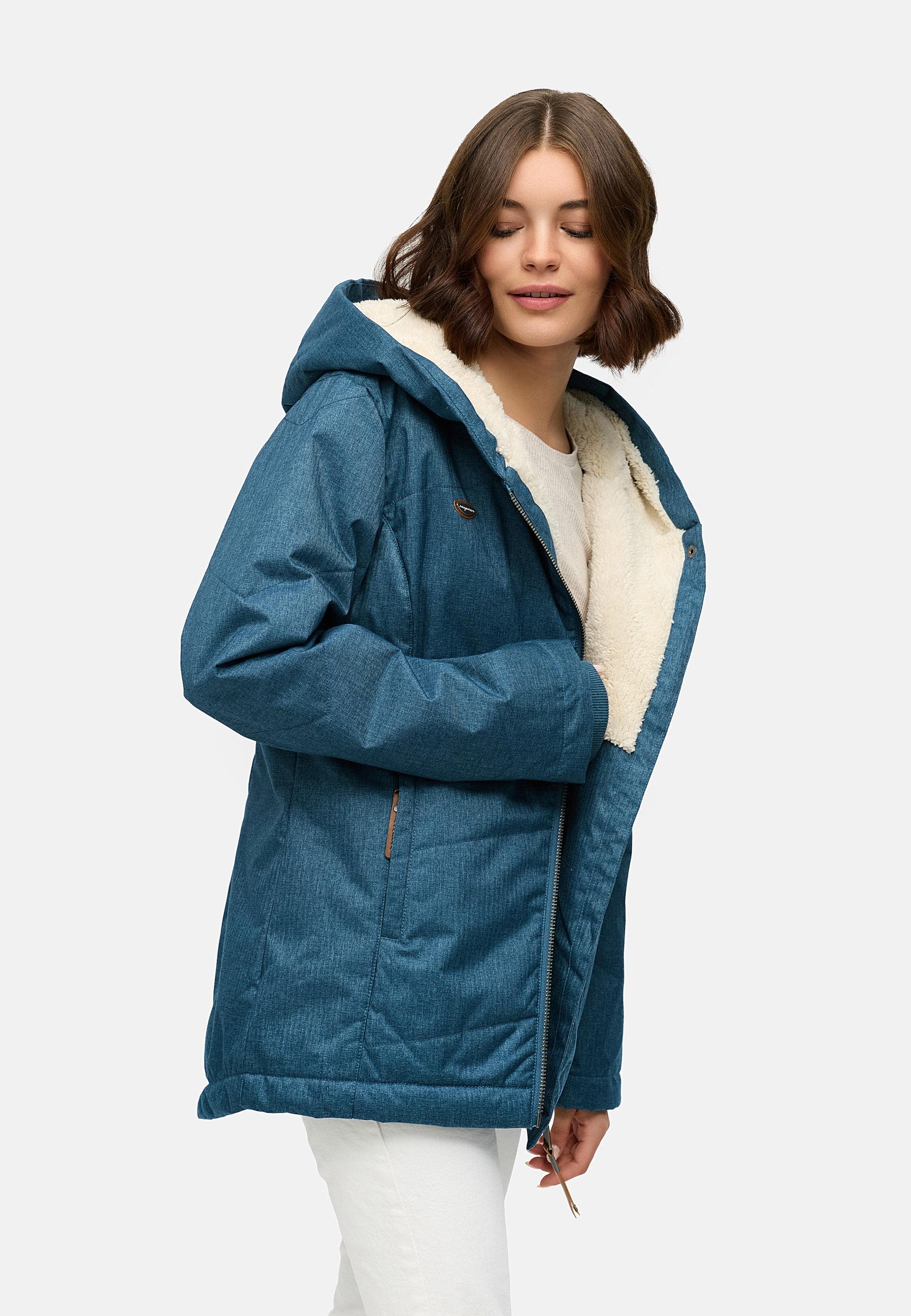 Wasserdichte Winterjacke mit Kapuze "Gordon" Stone Blue25
