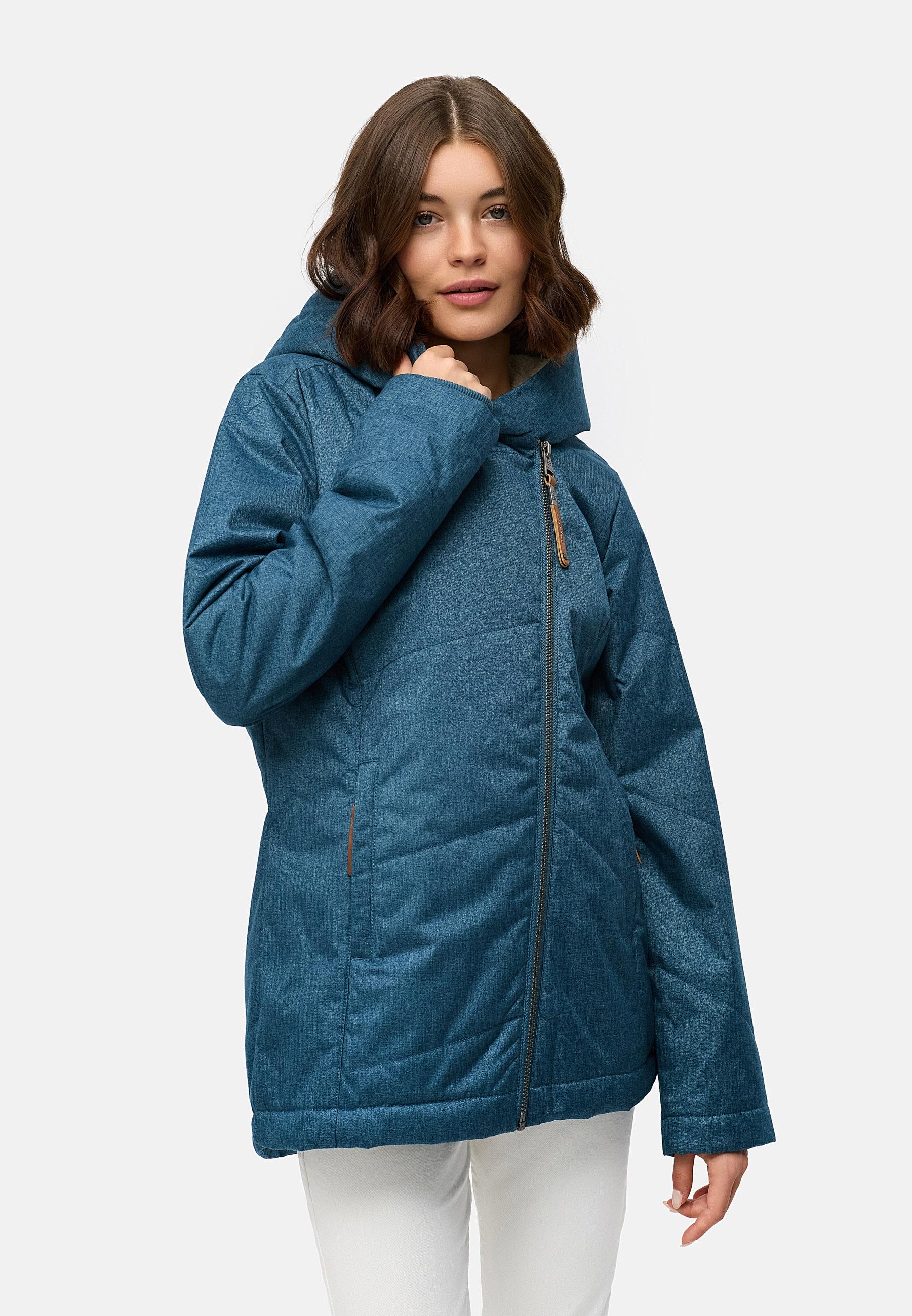 Wasserdichte Winterjacke mit Kapuze "Gordon" Stone Blue25