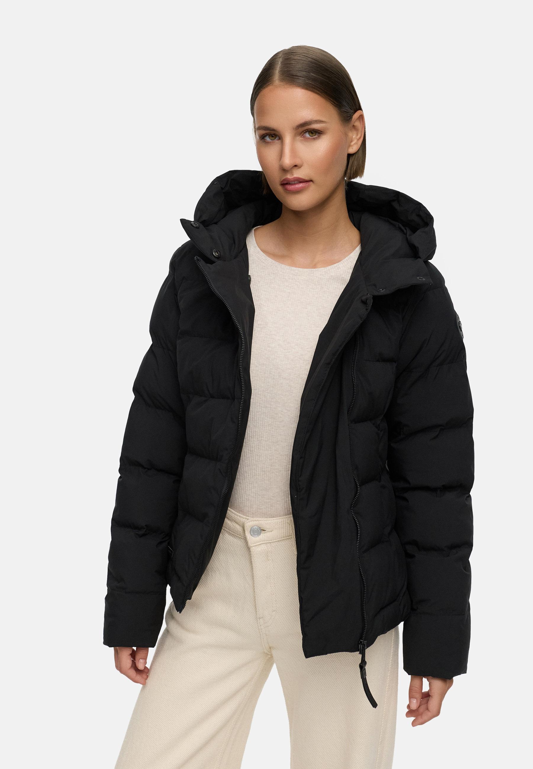 Wasserdichte Winterjacke mit Kapuze "Harlen YOUMODO" Black