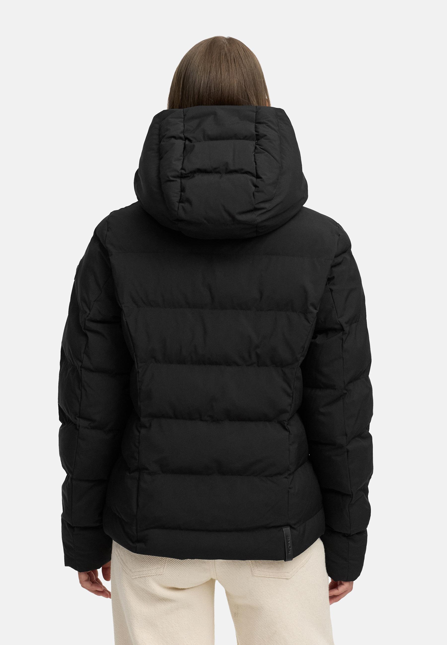 Wasserdichte Winterjacke mit Kapuze "Harlen YOUMODO" Black