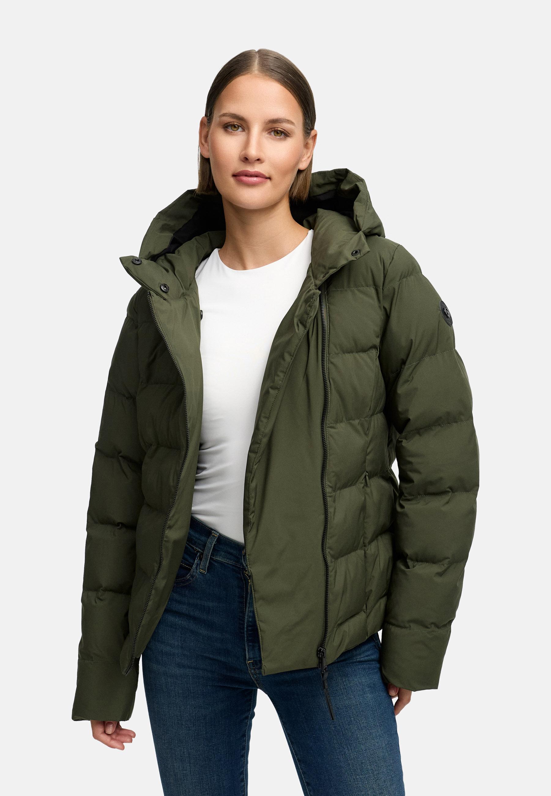 Wasserdichte Winterjacke mit Kapuze "Harlen YOUMODO" Dark Olive