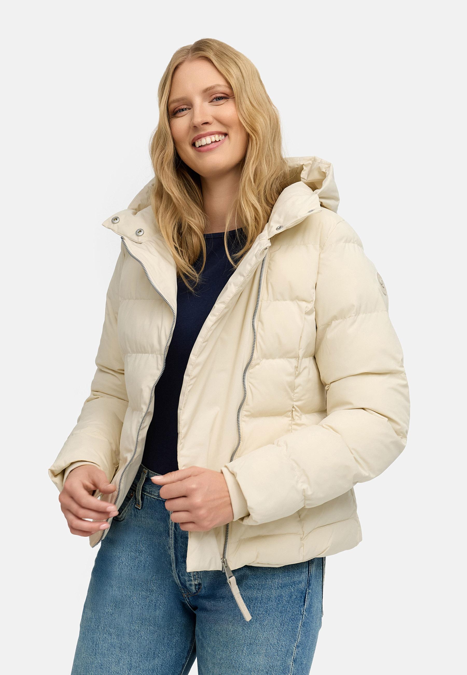Wasserdichte Winterjacke mit Kapuze "Harlen YOUMODO" Ecru