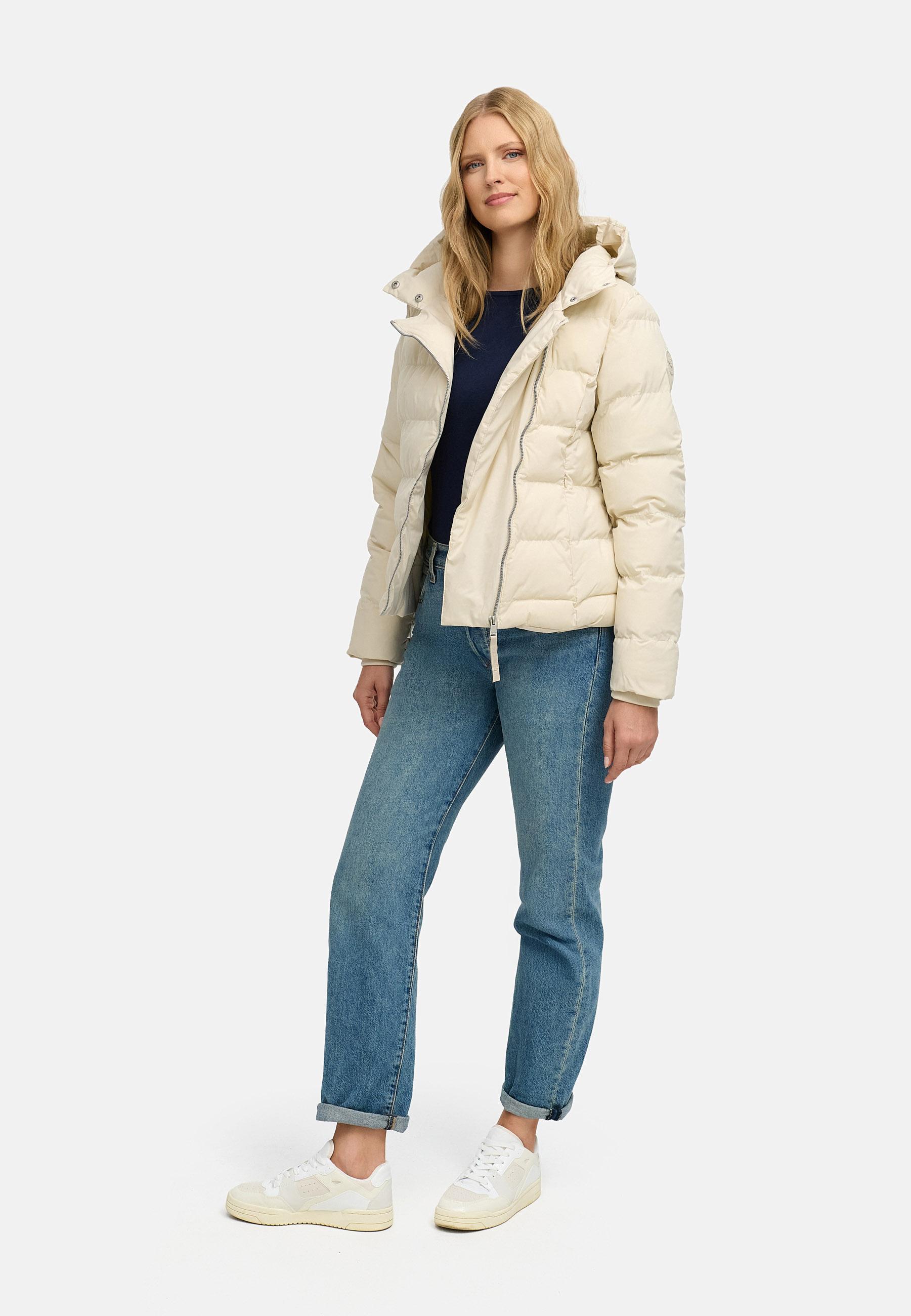 Wasserdichte Winterjacke mit Kapuze "Harlen YOUMODO" Ecru