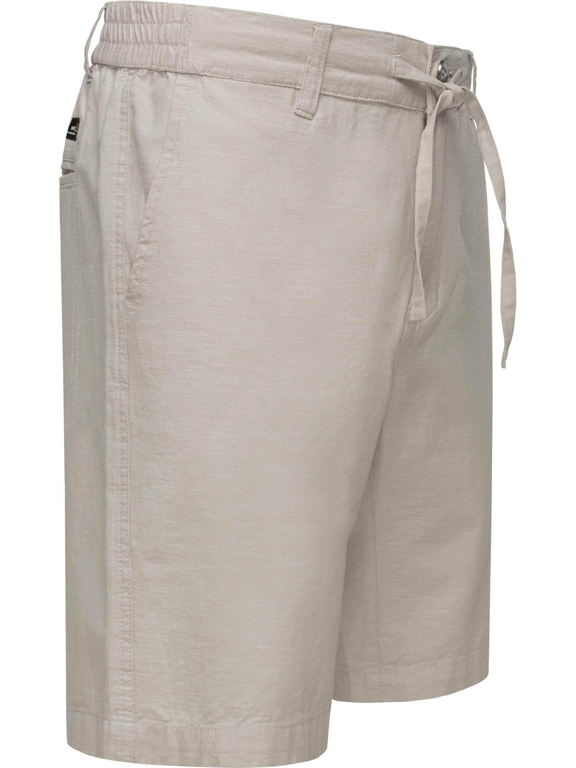 Kurze Chino-Shorts mit Bindeband "Harling" Bone