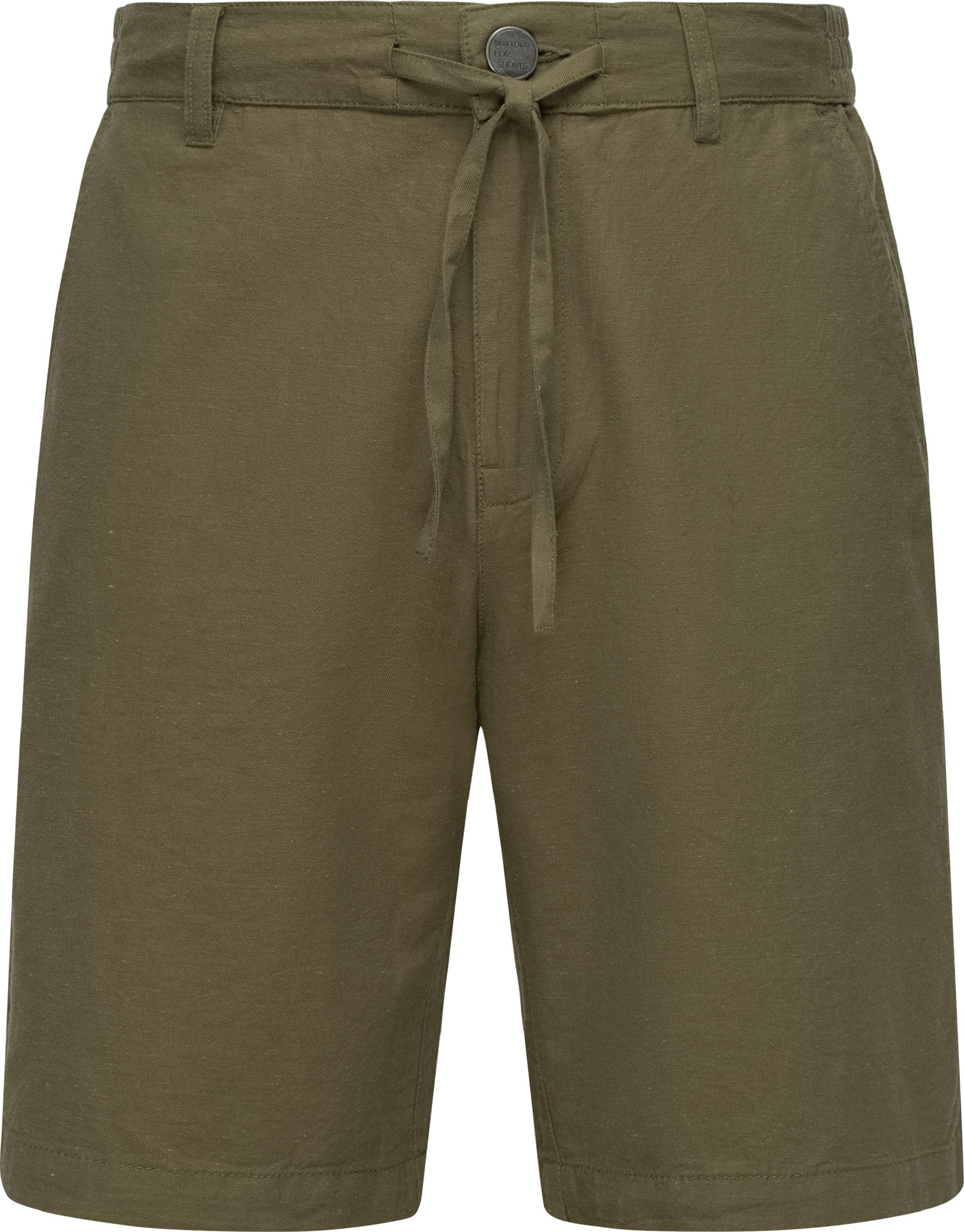 Kurze Chino-Shorts mit Bindeband "Harling" Dark Olive