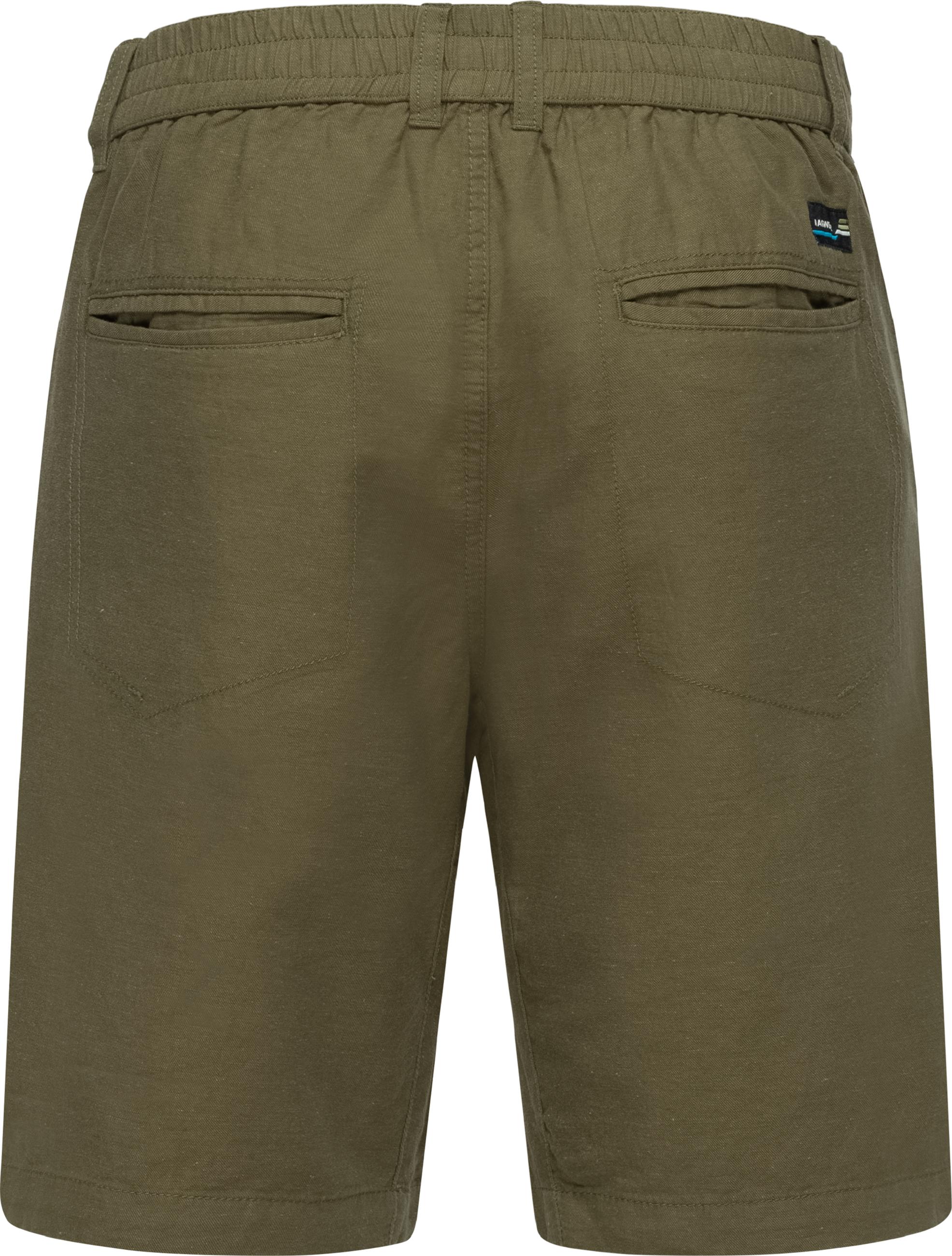 Kurze Chino-Shorts mit Bindeband "Harling" Dark Olive