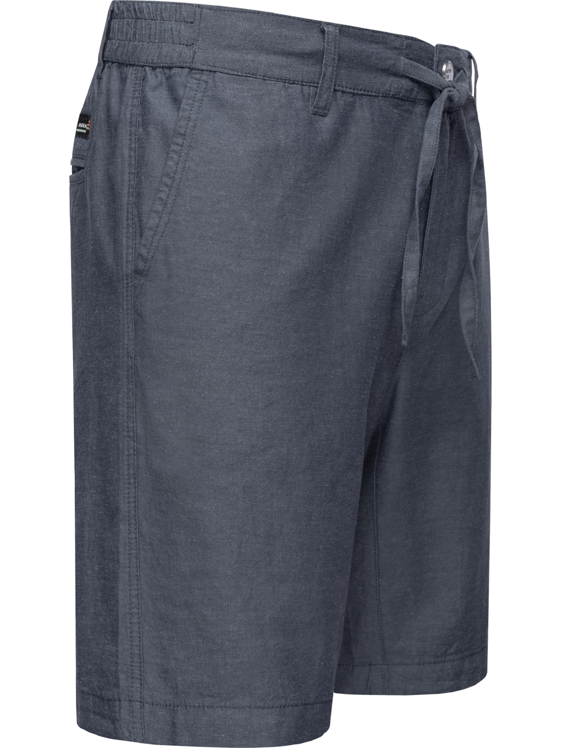 Kurze Chino-Shorts mit Bindeband "Harling" Indigo Blue