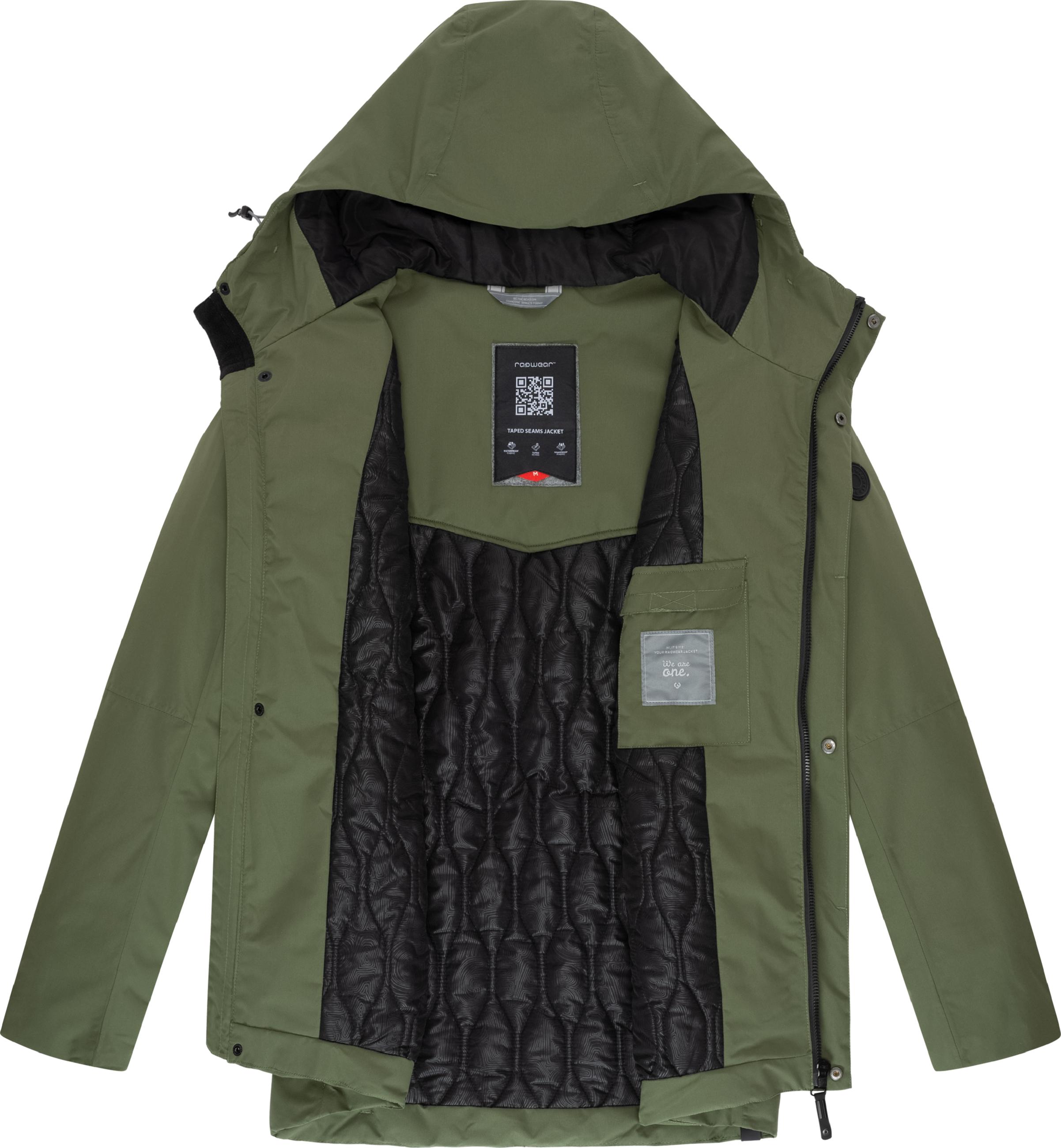 Winterjacke mit Kapuze "Hatar" Olive24