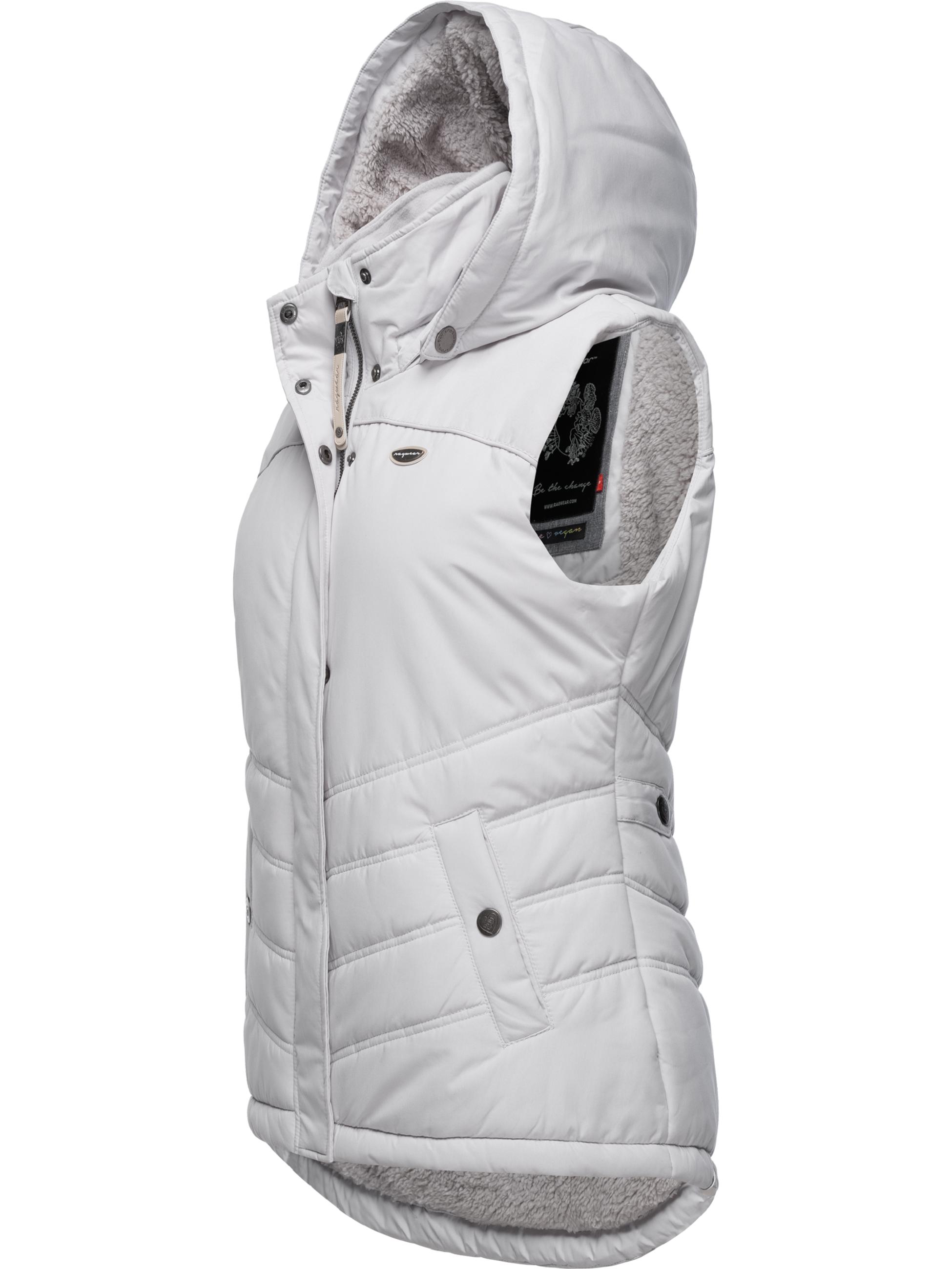 Wasserdichte Steppweste mit abnehmbarer Kapuze "Hesty" Light Grey22