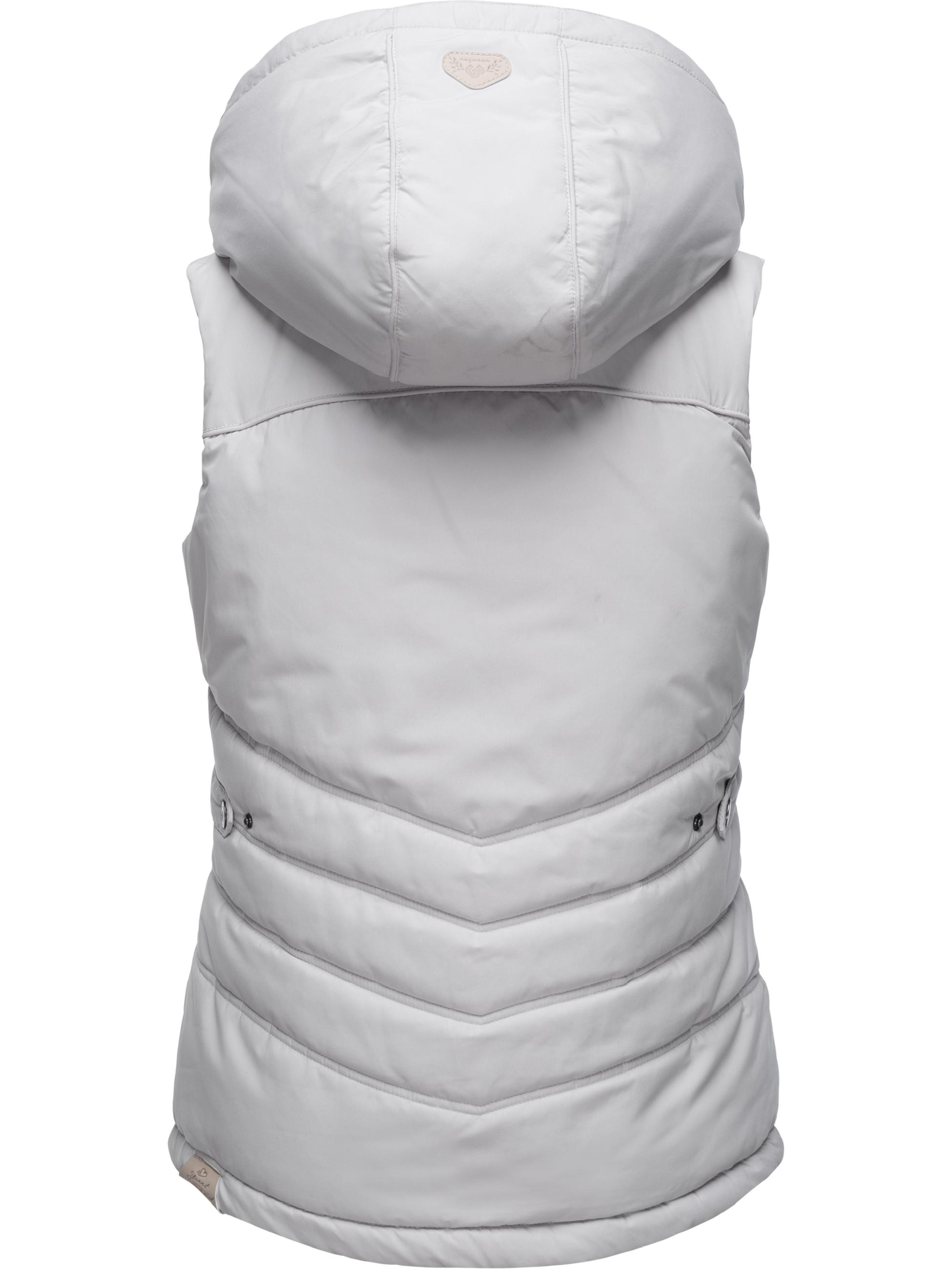 Wasserdichte Steppweste mit abnehmbarer Kapuze "Hesty" Light Grey22