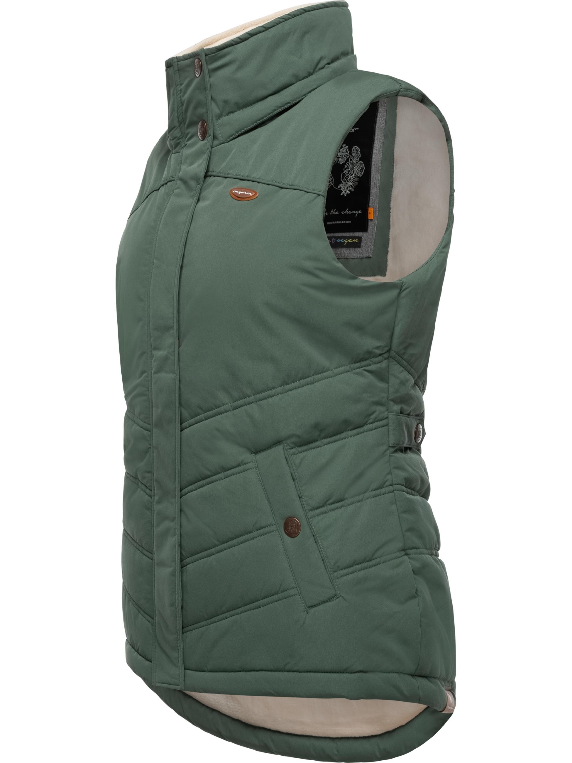 Wasserdichte Steppweste mit abnehmbarer Kapuze "Hesty" Pine Green23