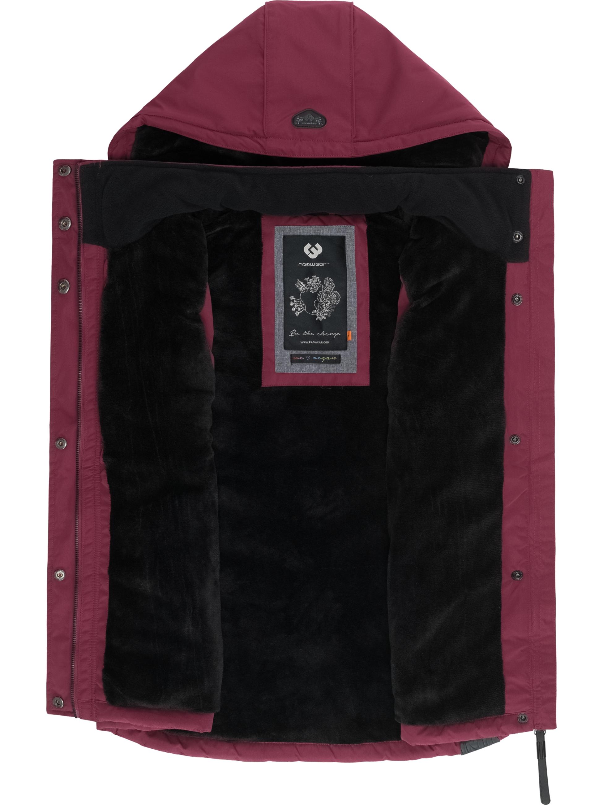 Wasserdichte Steppweste mit abnehmbarer Kapuze "Hesty" Wine25