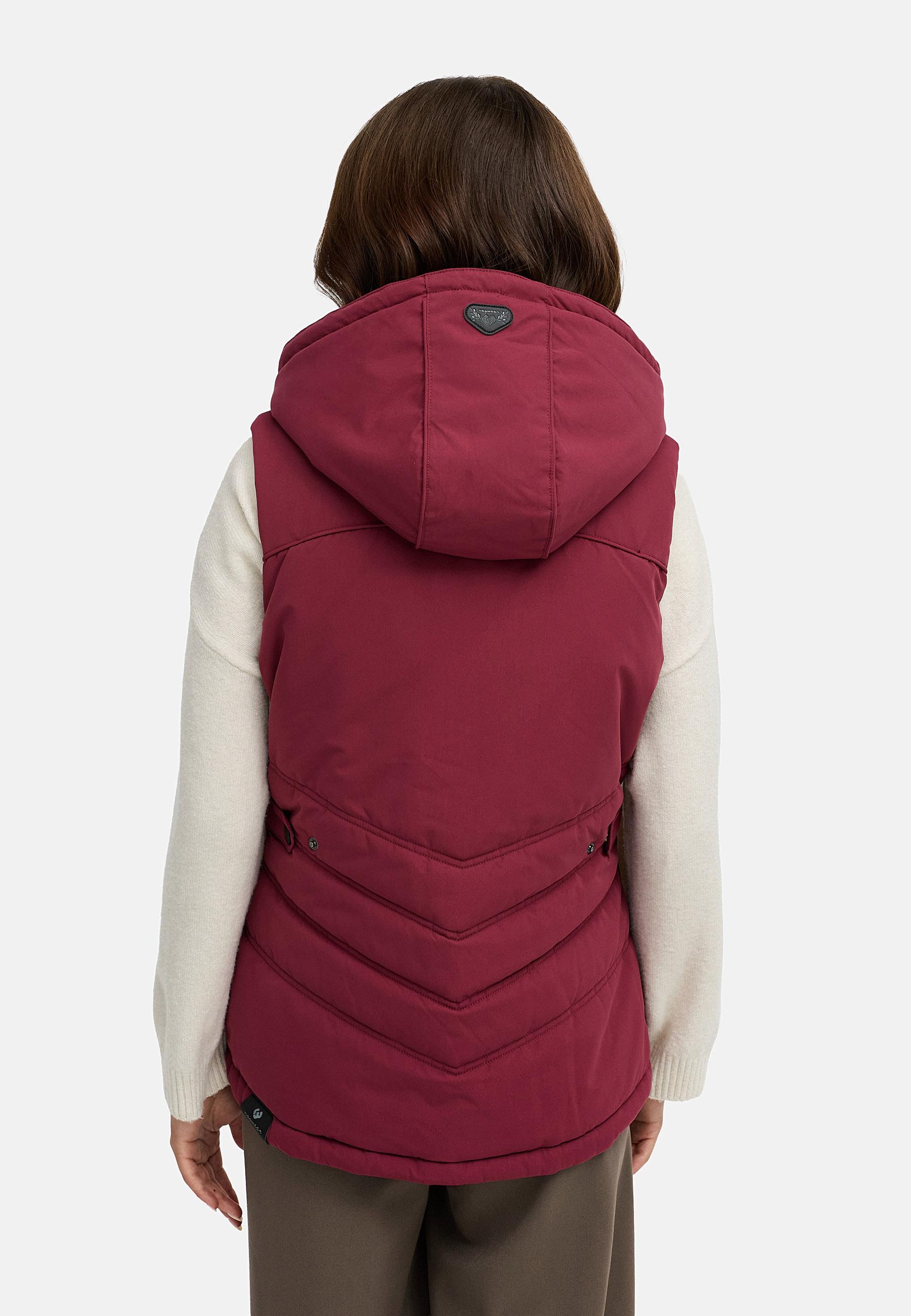Wasserdichte Steppweste mit abnehmbarer Kapuze "Hesty" Wine25