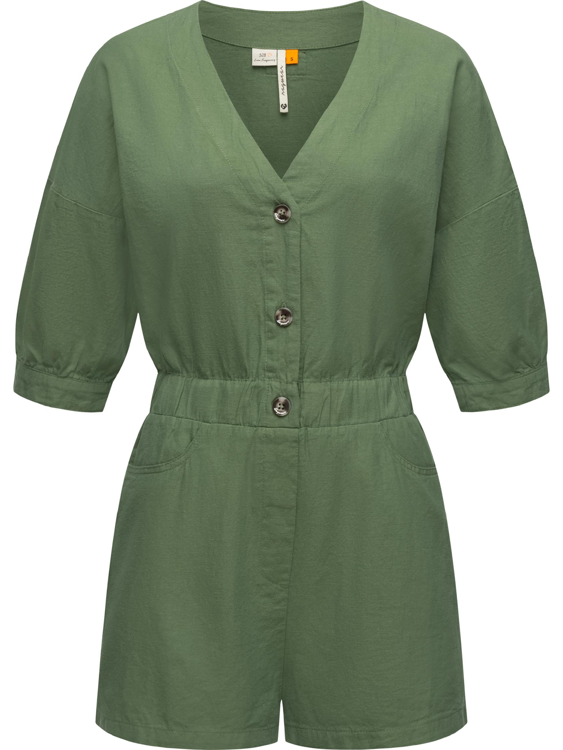 Kurzer Jumpsuit "Ipsie" Pine Green