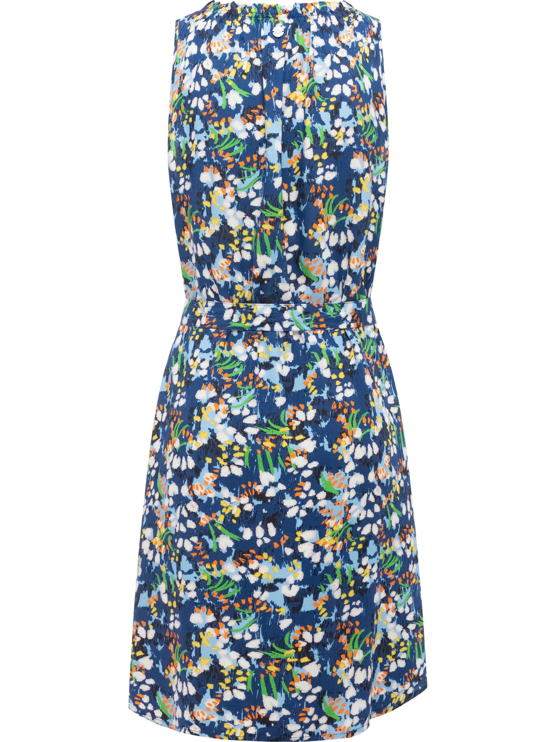 Leichtes Sommerkleid mit Rüschenkragen "Isalie Print" Night Blue
