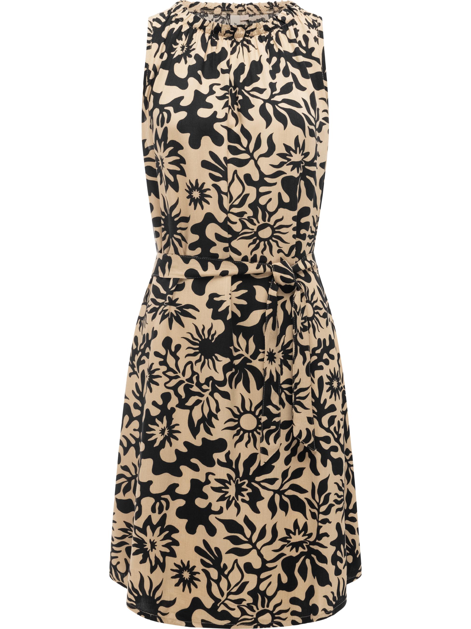 Leichtes Sommerkleid mit Rüschenkragen "Isalie Print" Sand