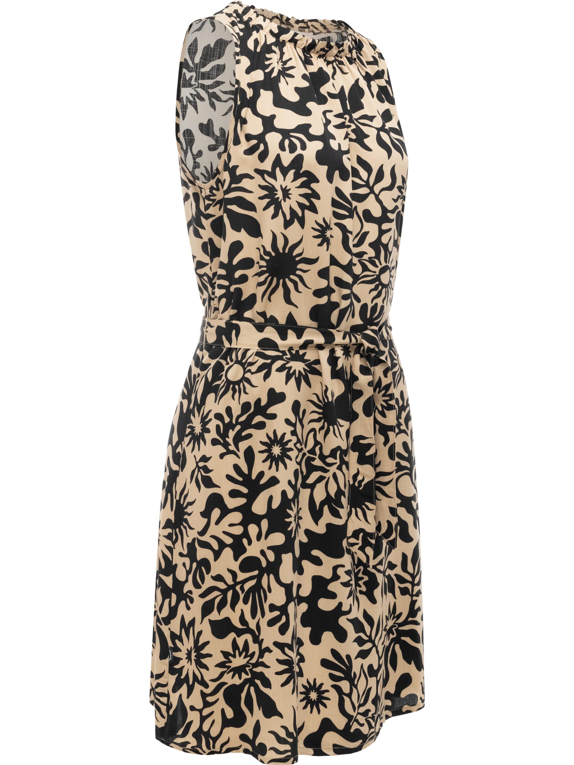 Leichtes Sommerkleid mit Rüschenkragen "Isalie Print" Sand