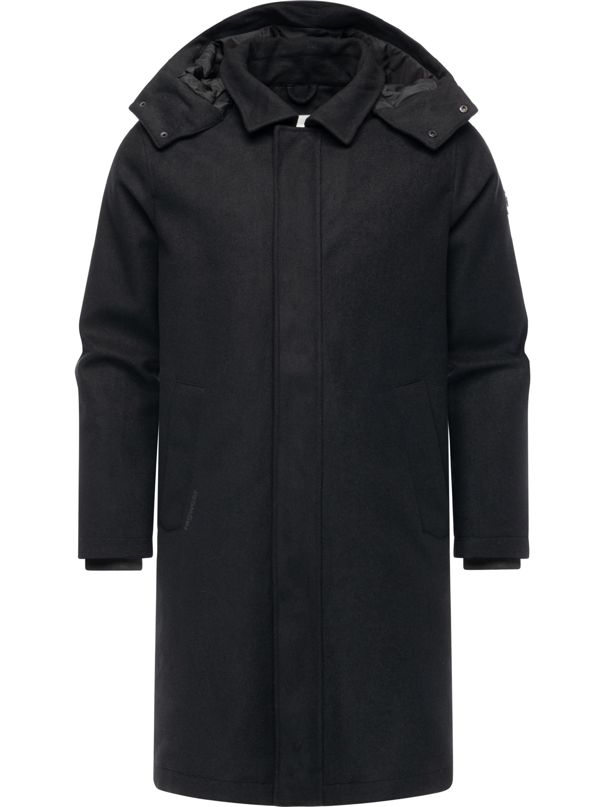 Wasserdichter Wintermantel mit Kapuze "Isaq Felt YOUMODO" Black
