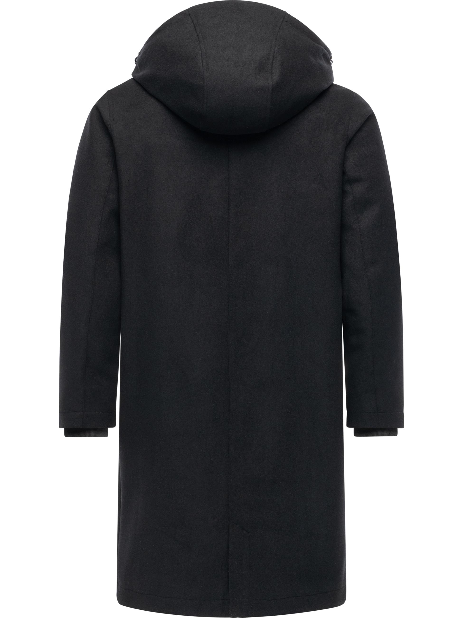 Wasserdichter Wintermantel mit Kapuze "Isaq Felt YOUMODO" Black