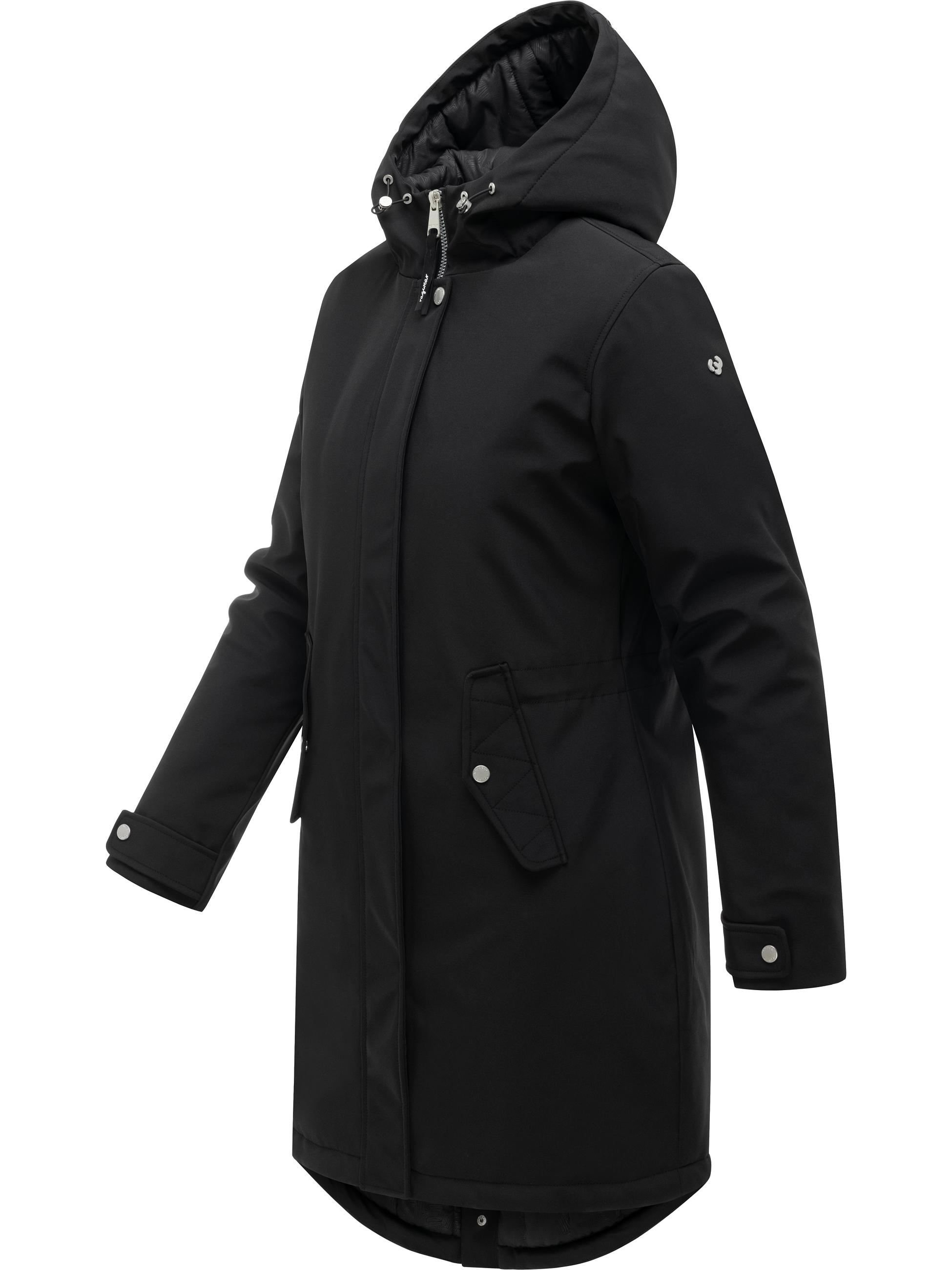 Wasserdichter Softshell-Kurzmantel mit Kapuze "Itiga" Black26