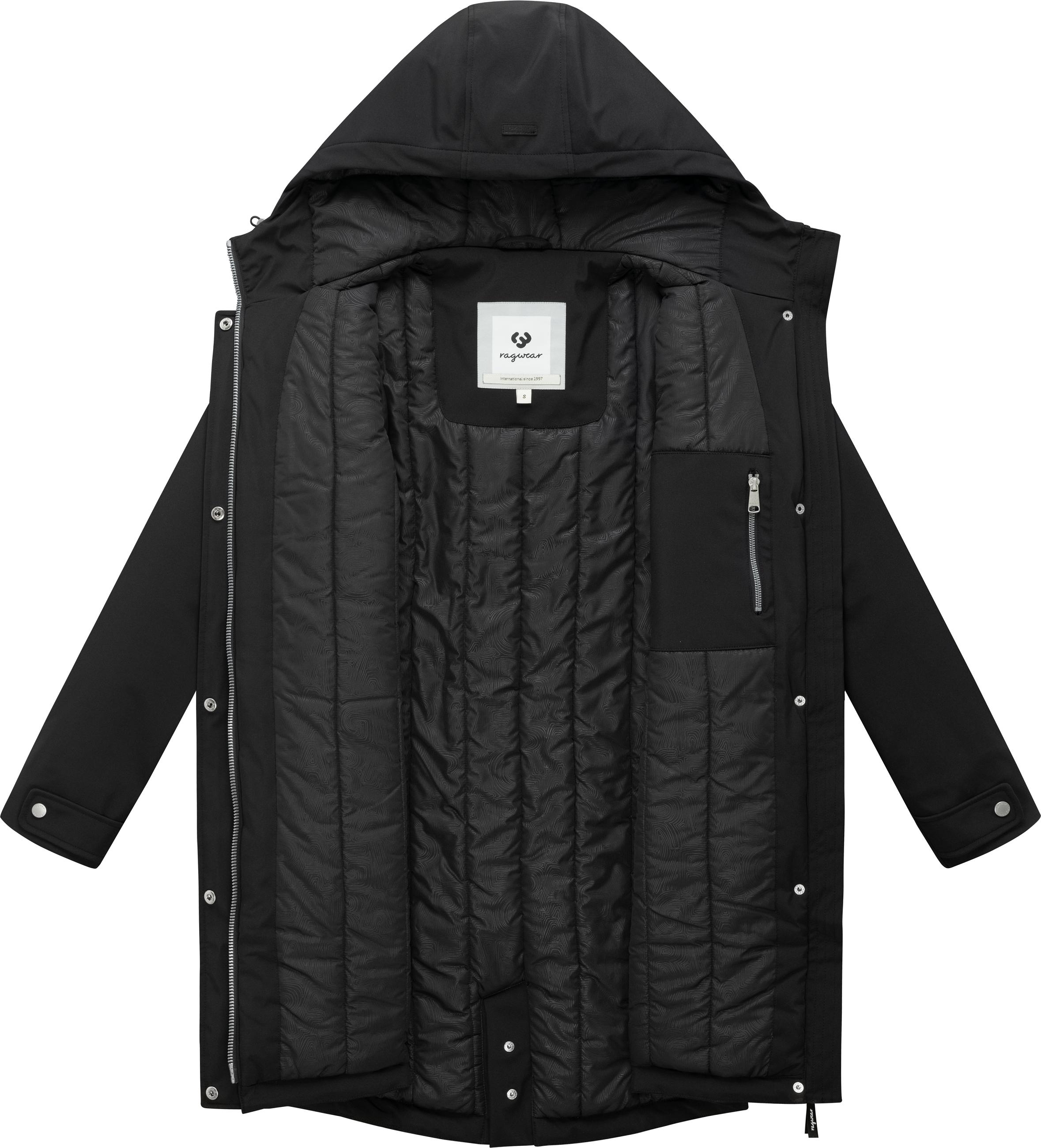 Wasserdichter Softshell-Kurzmantel mit Kapuze "Itiga" Black26