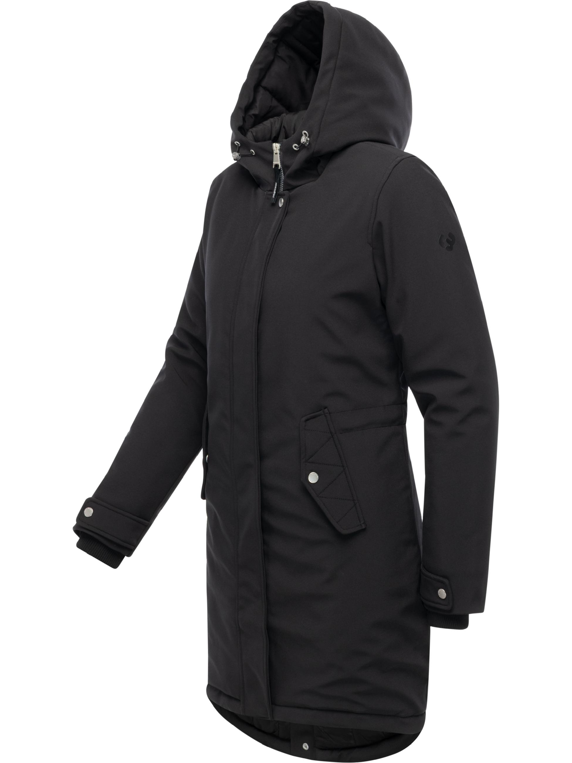 Wasserdichter Softshell-Kurzmantel mit Kapuze "Itiga" Black