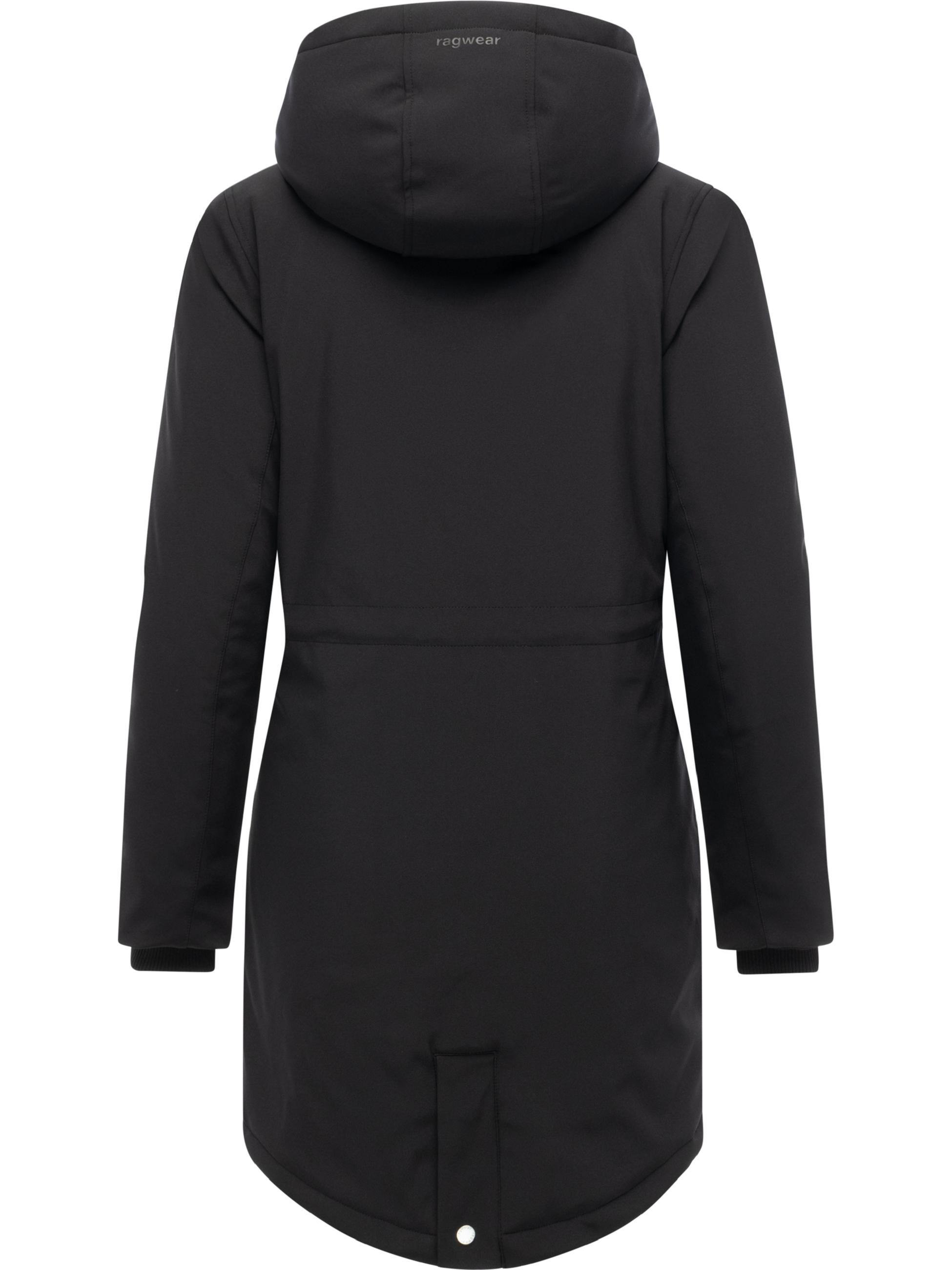 Wasserdichter Softshell-Kurzmantel mit Kapuze "Itiga" Black