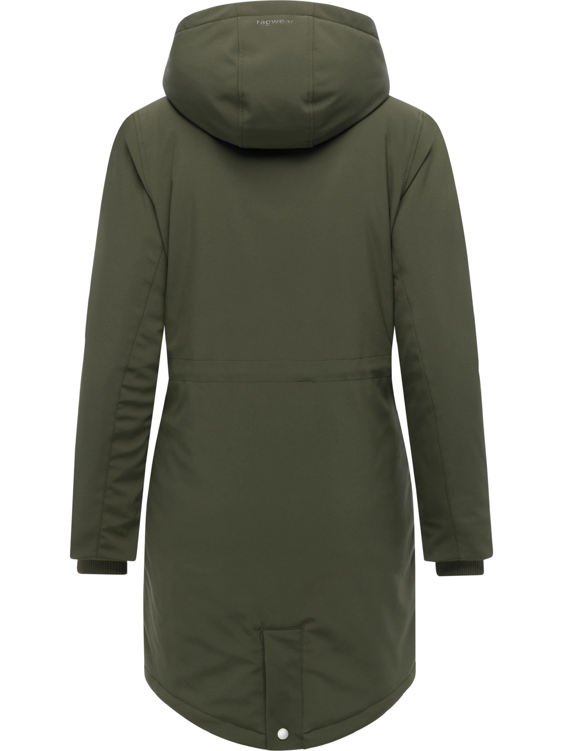 Wasserdichter Softshell-Kurzmantel mit Kapuze "Itiga" Dark Olive