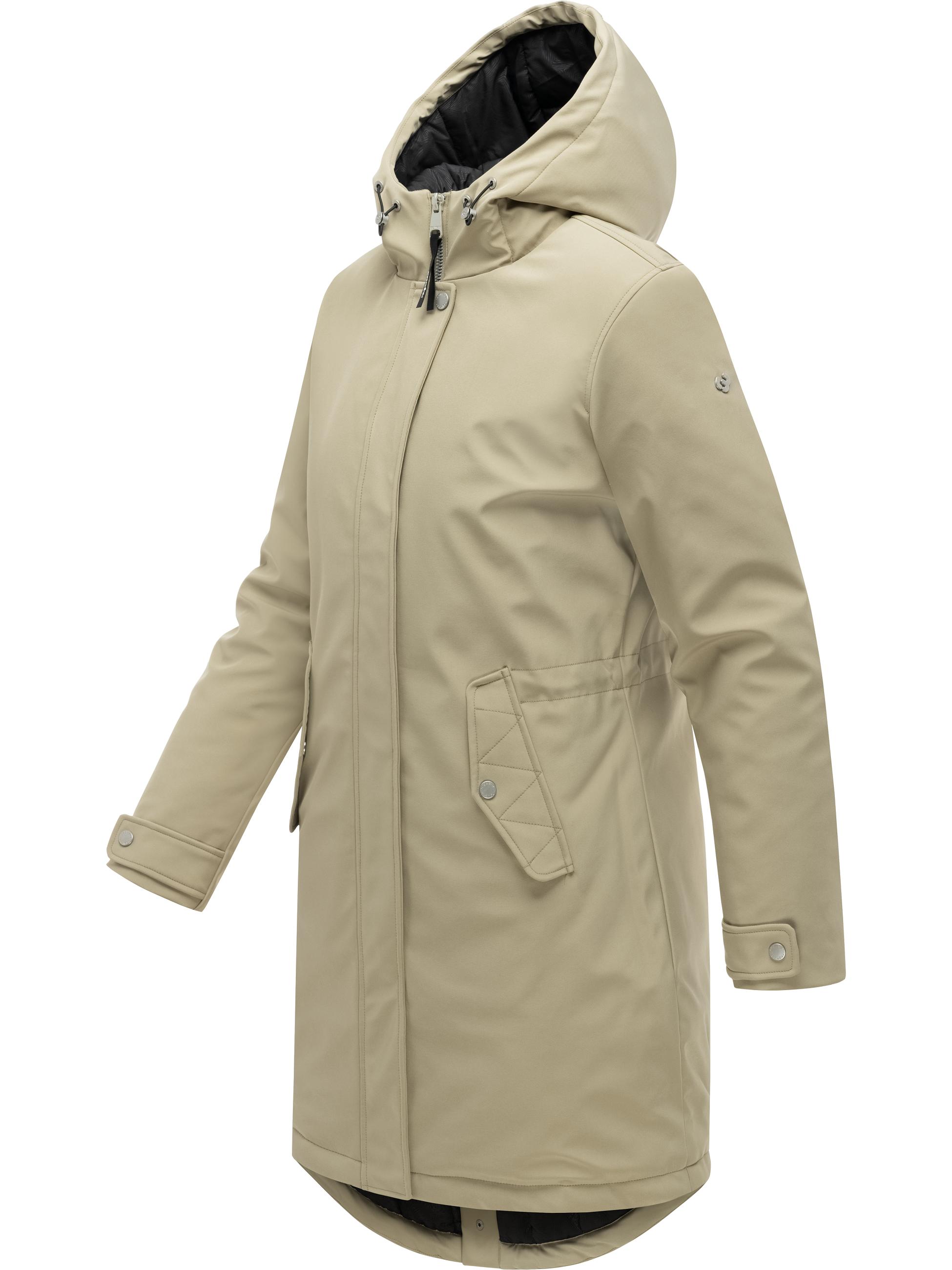 Wasserdichter Softshell-Kurzmantel mit Kapuze "Itiga" Sand26