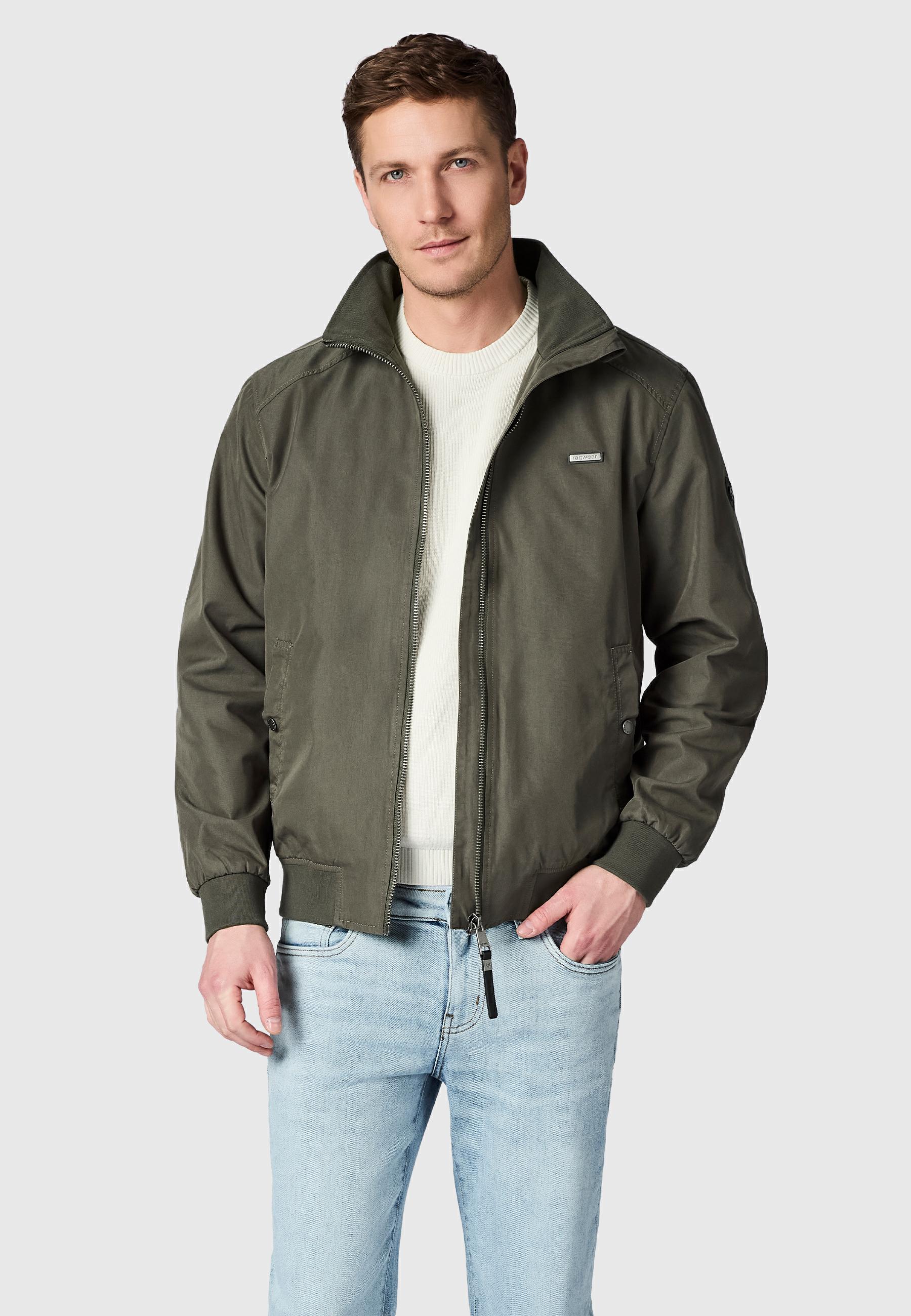Leichte Übergangsjacke mit Stehkragen "Izzyk YOUMODO" Dark Olive