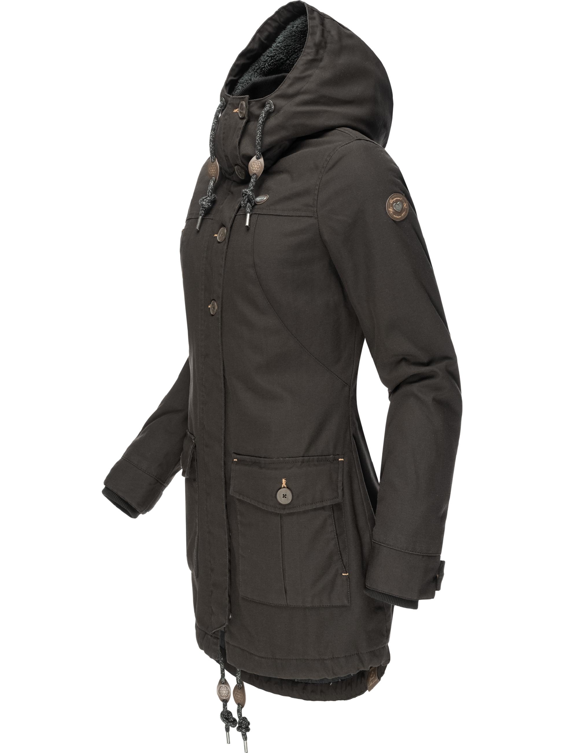 Langer Winterparka mit Kapuze "Jane Black Label" Black21