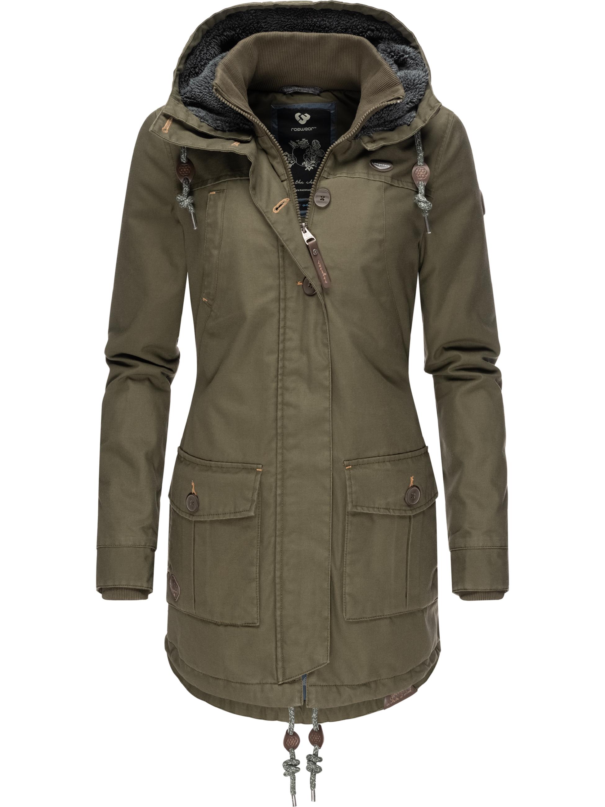 Langer Winterparka mit Kapuze "Jane Black Label" Olive21