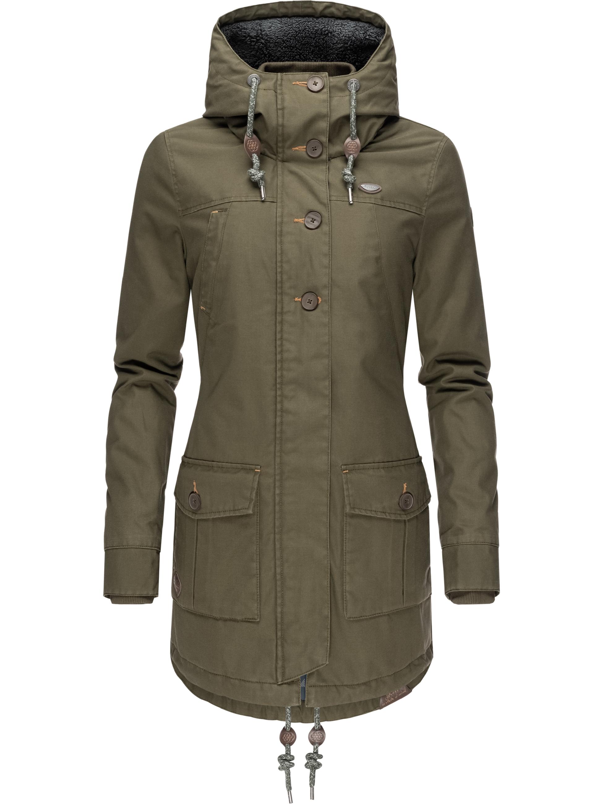 Langer Winterparka mit Kapuze "Jane Black Label" Olive21