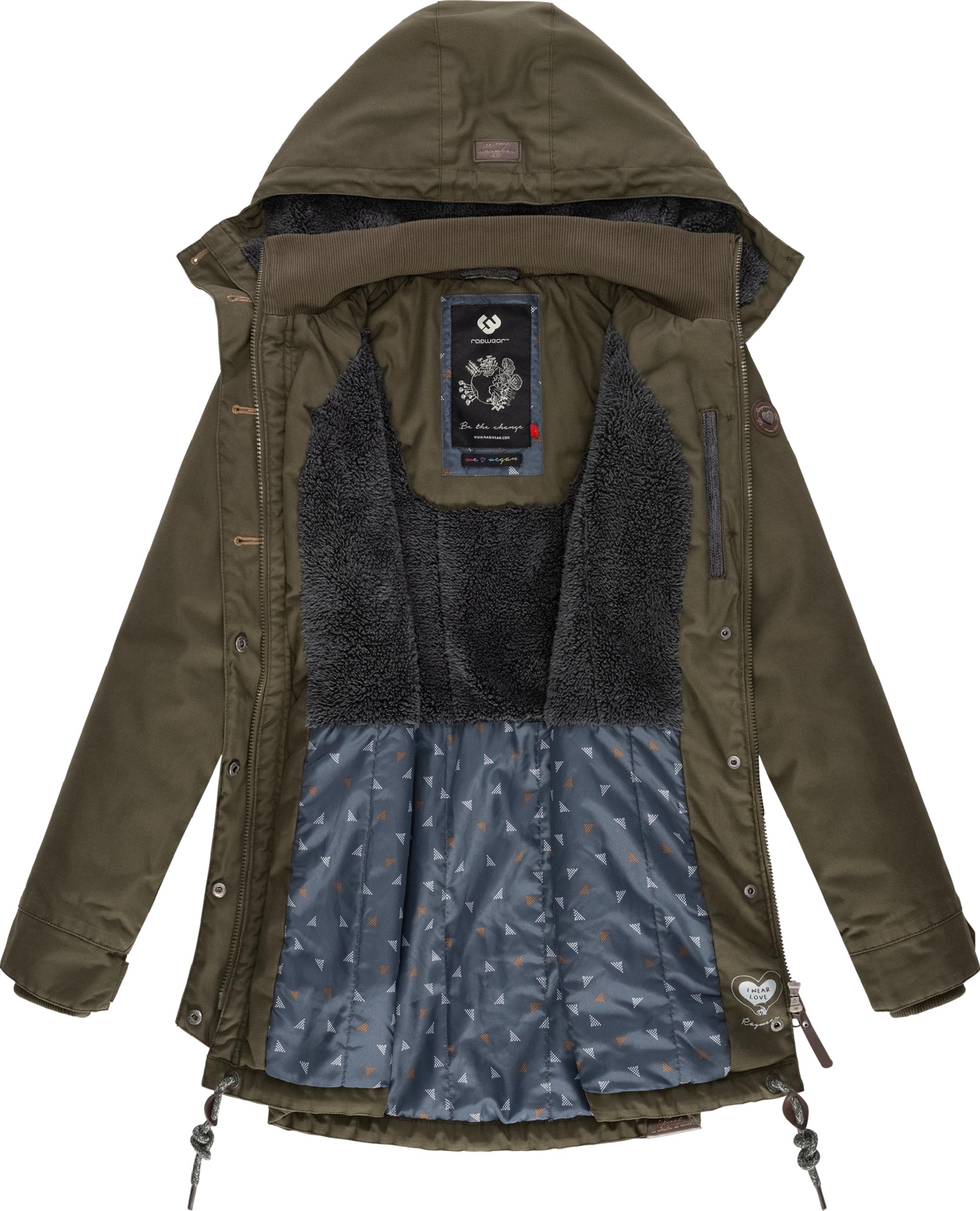 Langer Winterparka mit Kapuze "Jane Black Label" Olive21