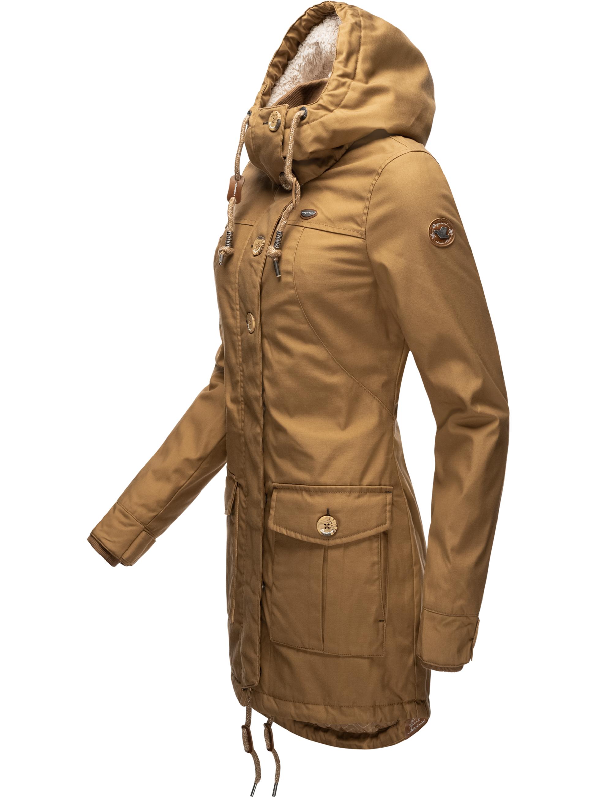 Langer Winterparka mit Kapuze "Jane Black Label" Tabacco20