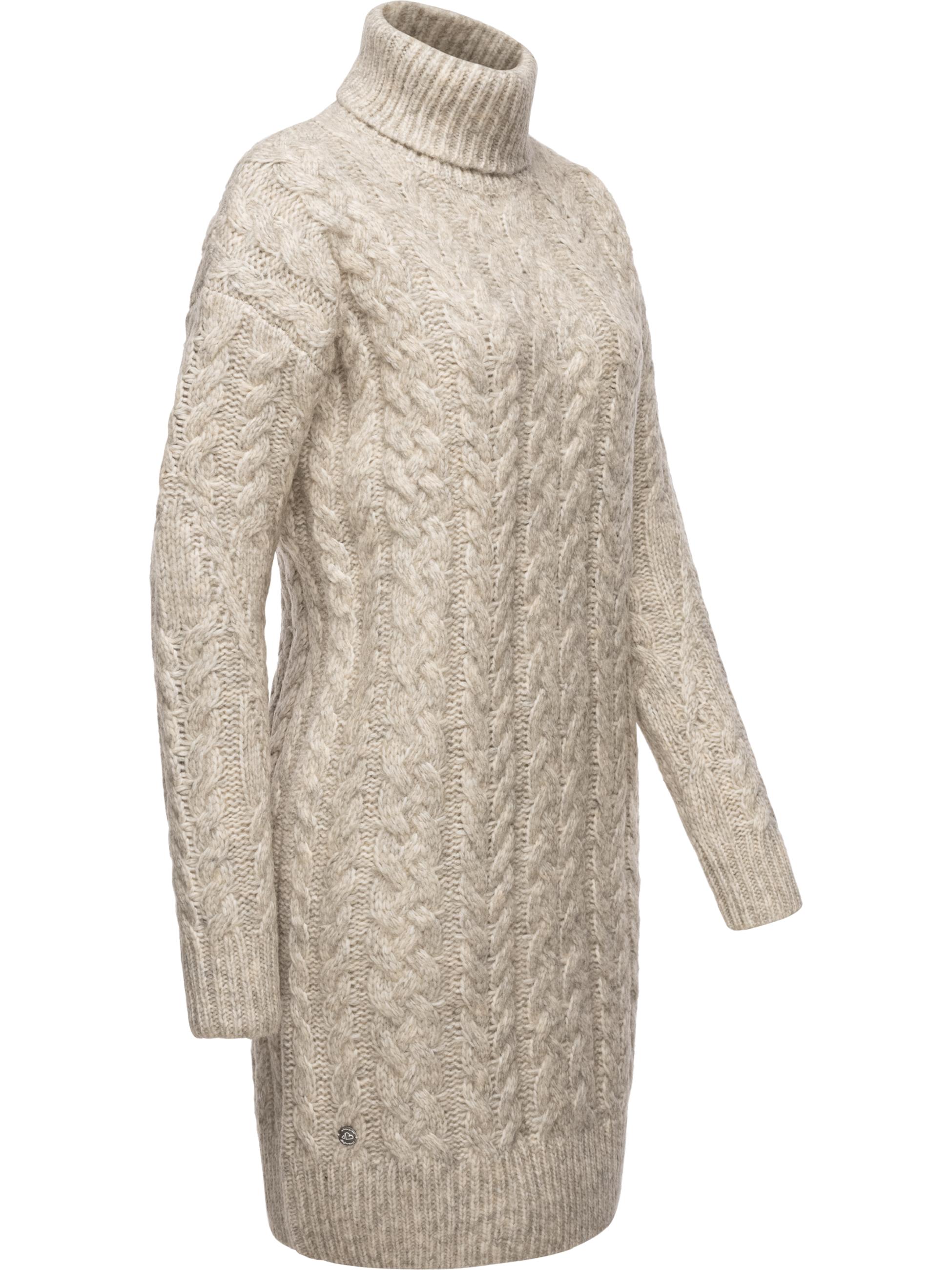 Langarm Strickkleid "Janna" Beige