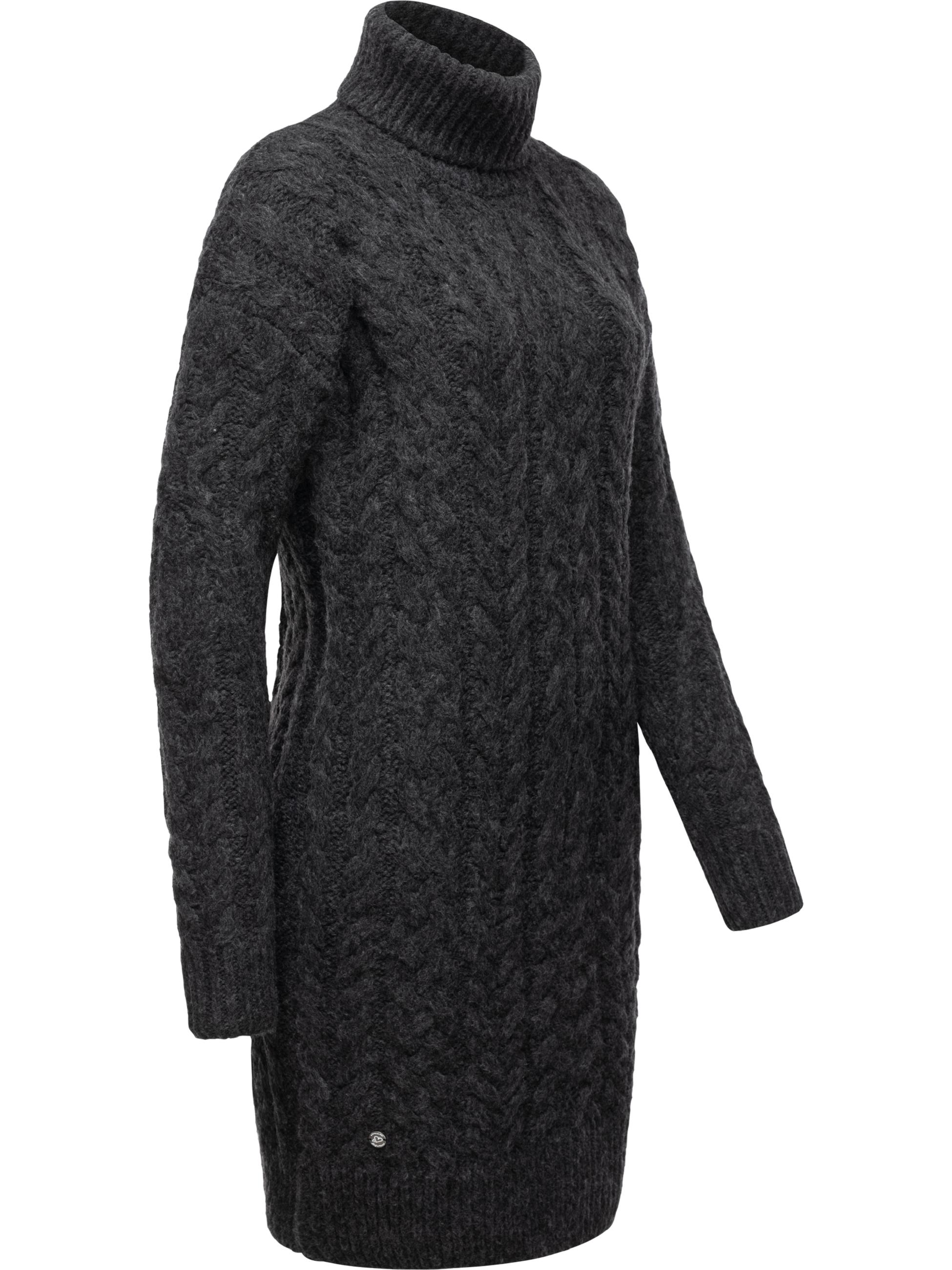 Langarm Strickkleid "Janna" Dark Grey