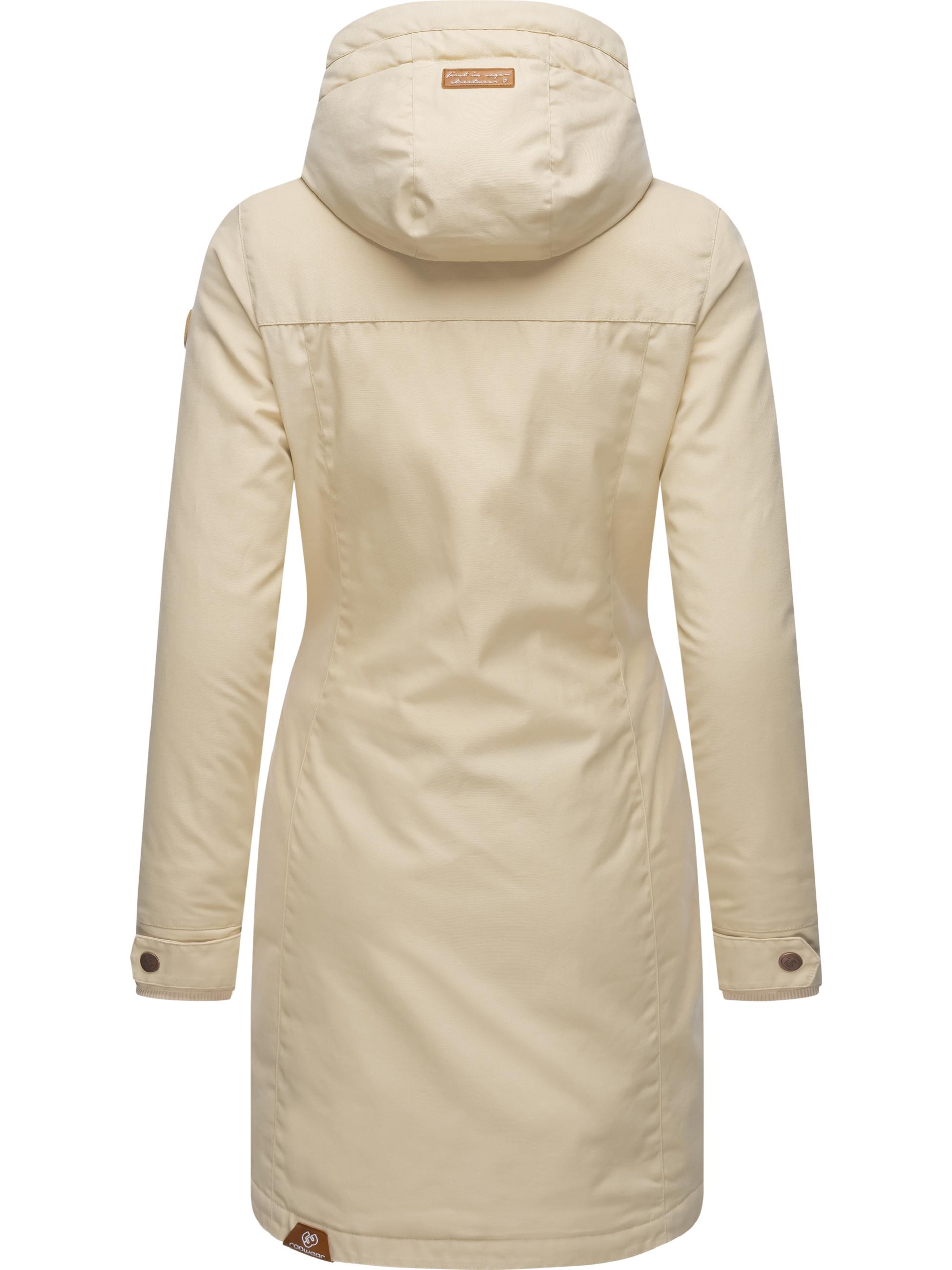 Langer Winterparka mit Kapuze "Jannisa" Beige