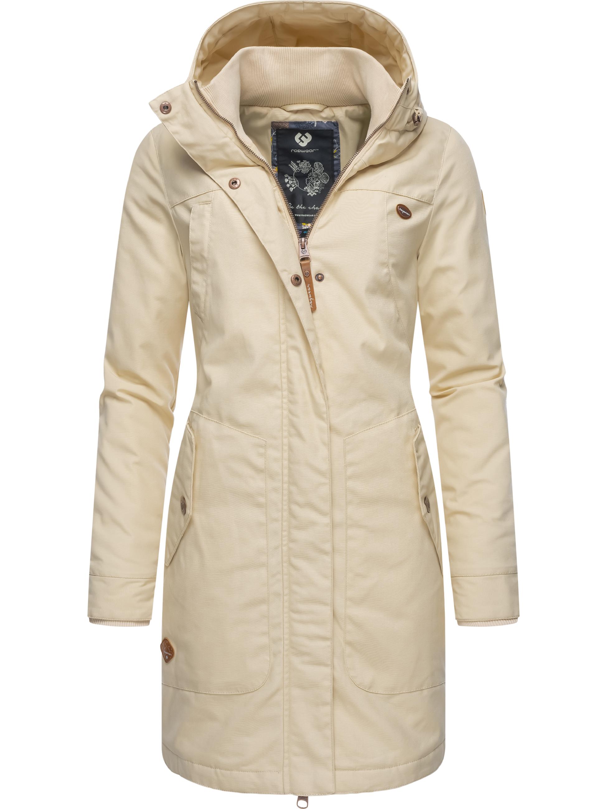 Langer Winterparka mit Kapuze "Jannisa" Beige