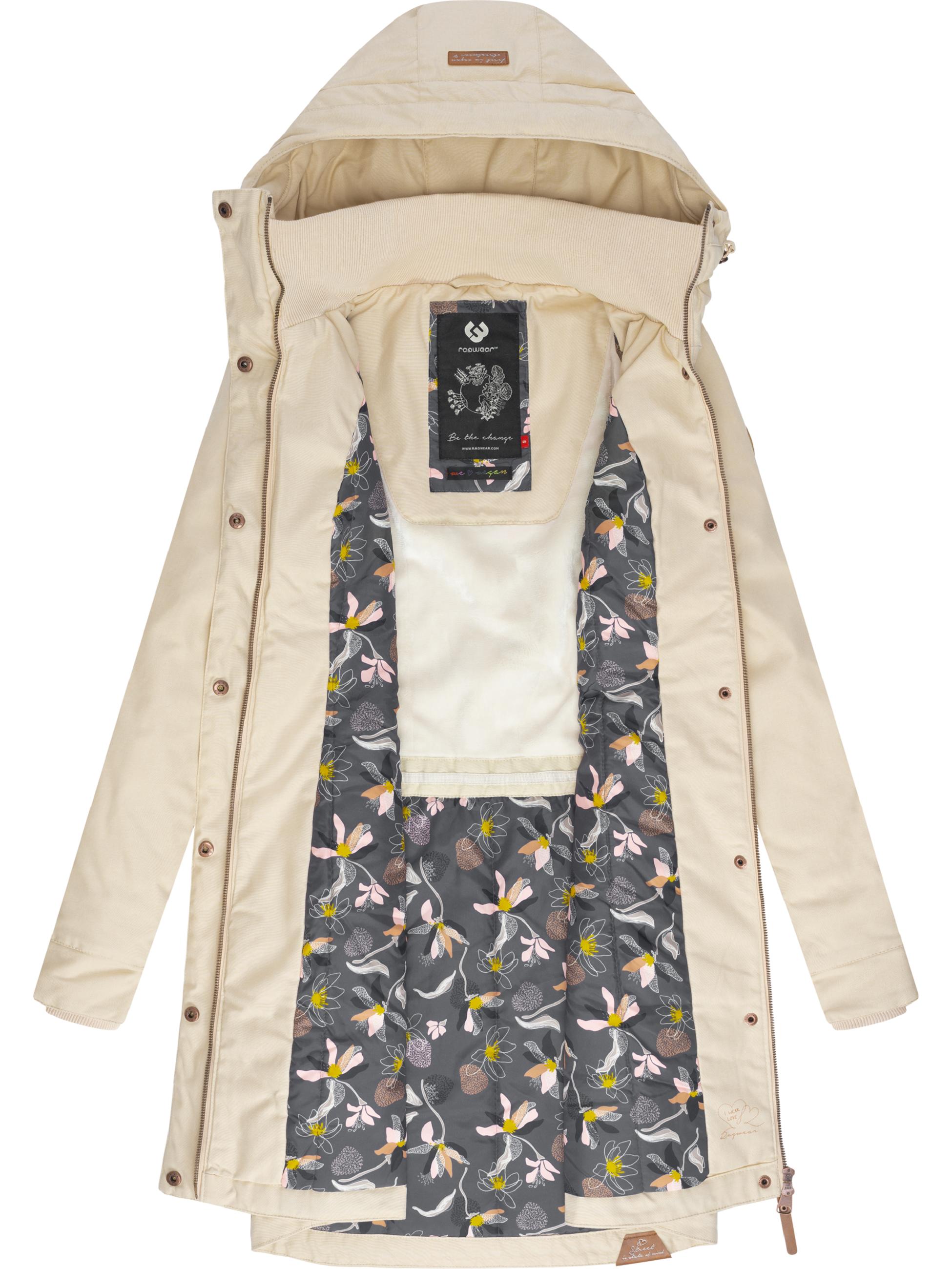 Langer Winterparka mit Kapuze "Jannisa" Beige