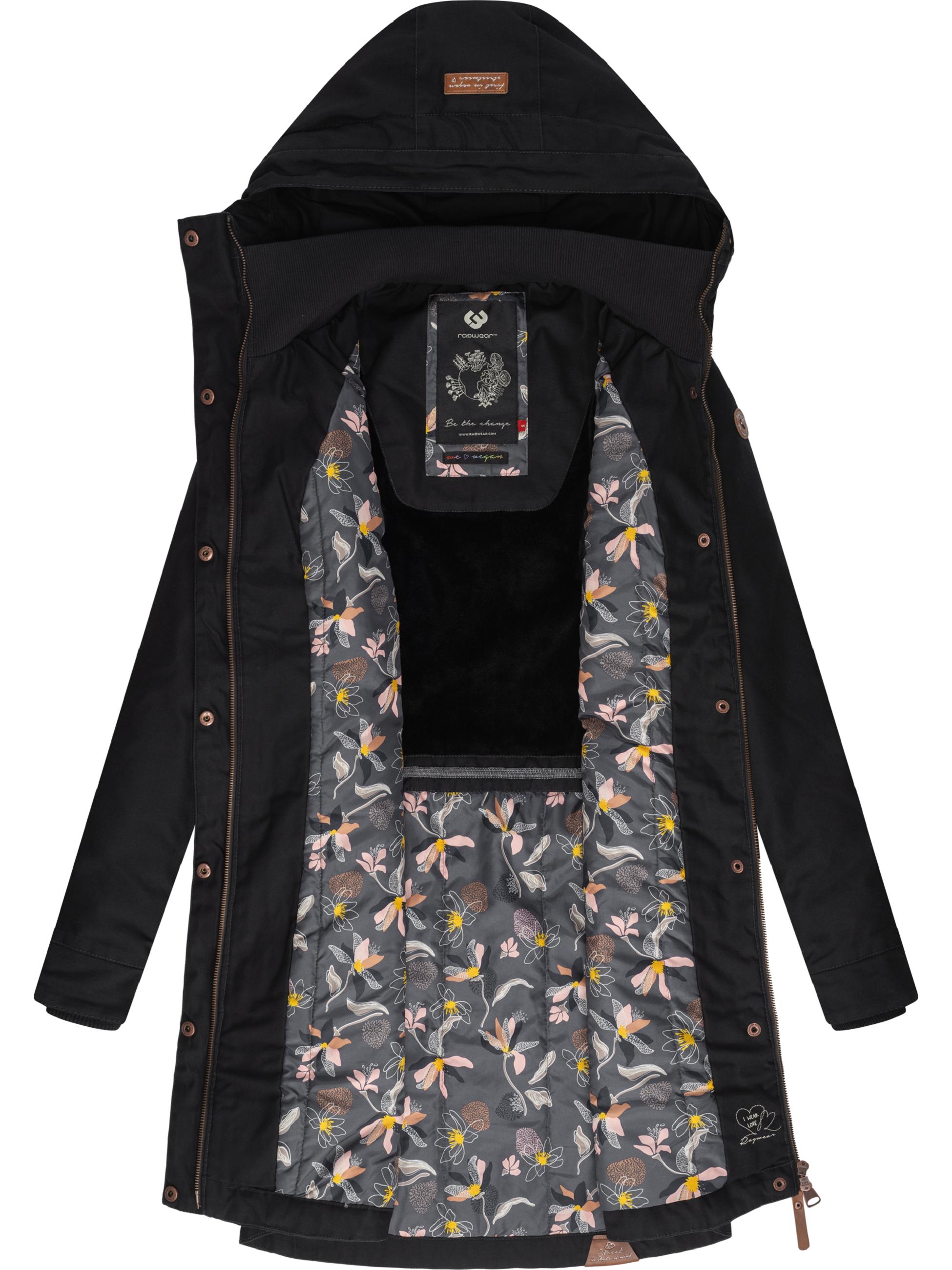 Langer Winterparka mit Kapuze "Jannisa" Black